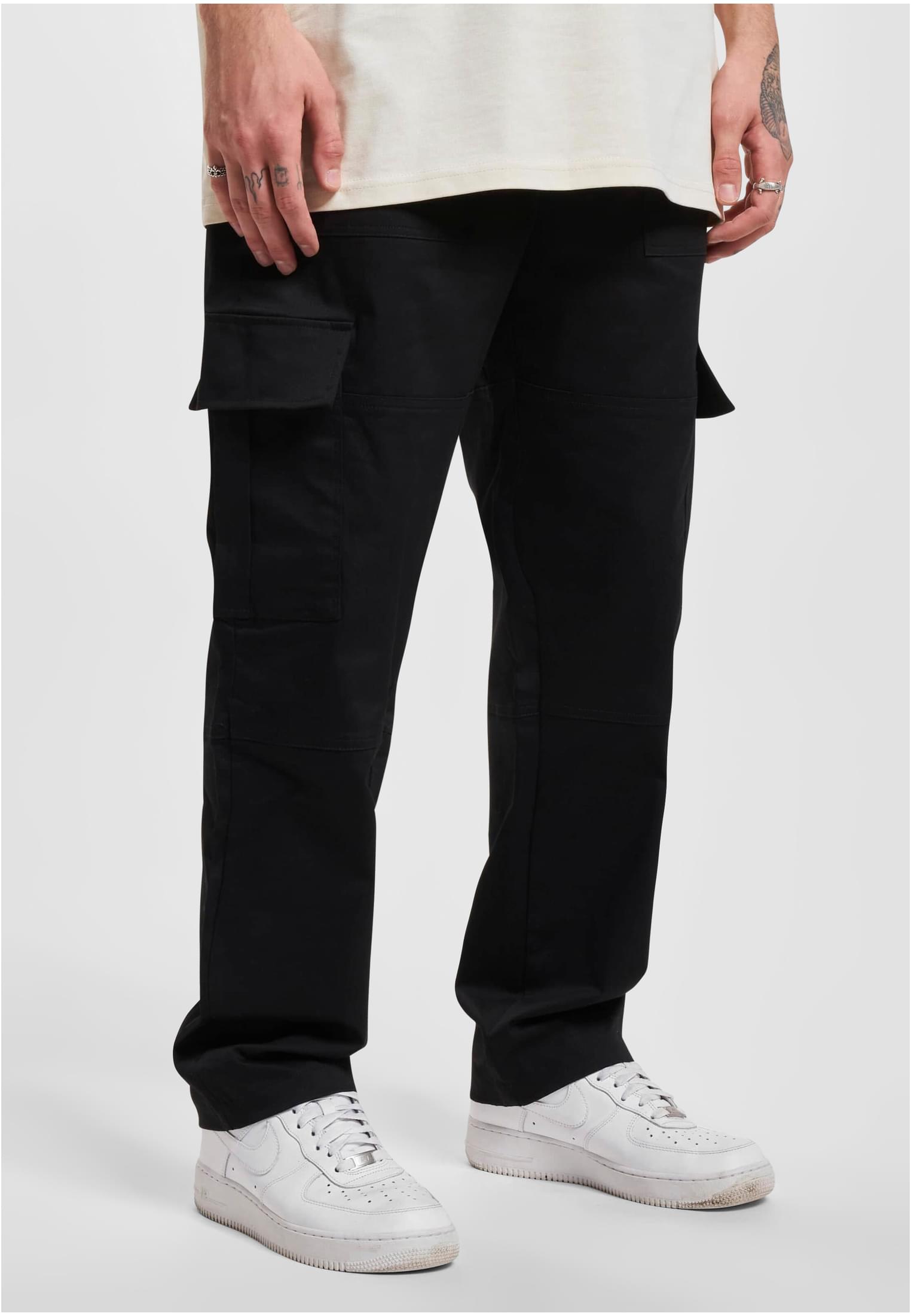 Mens Straight Cargopant Pants Black