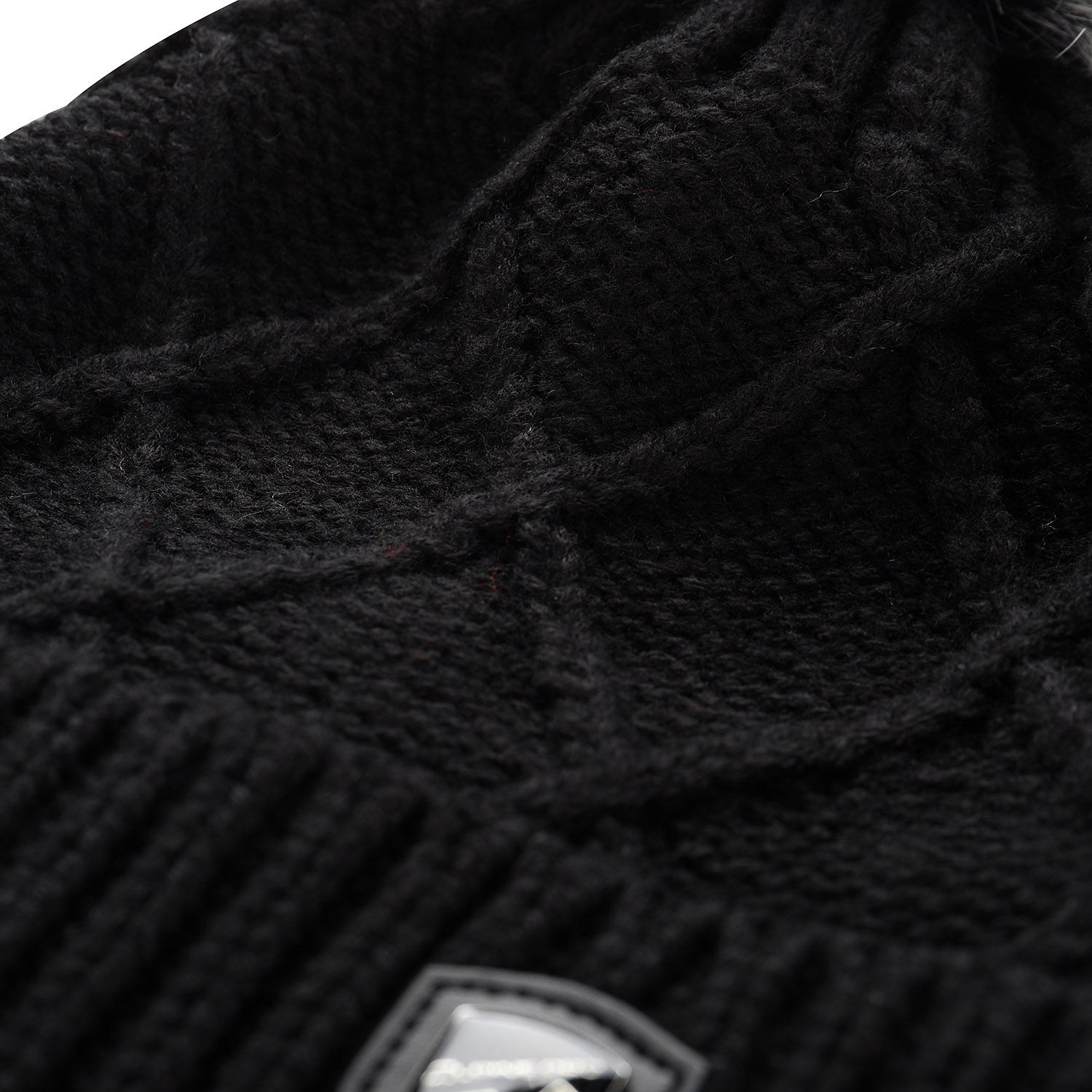 Warm hat with pompom ALPINE PRO GODERE black