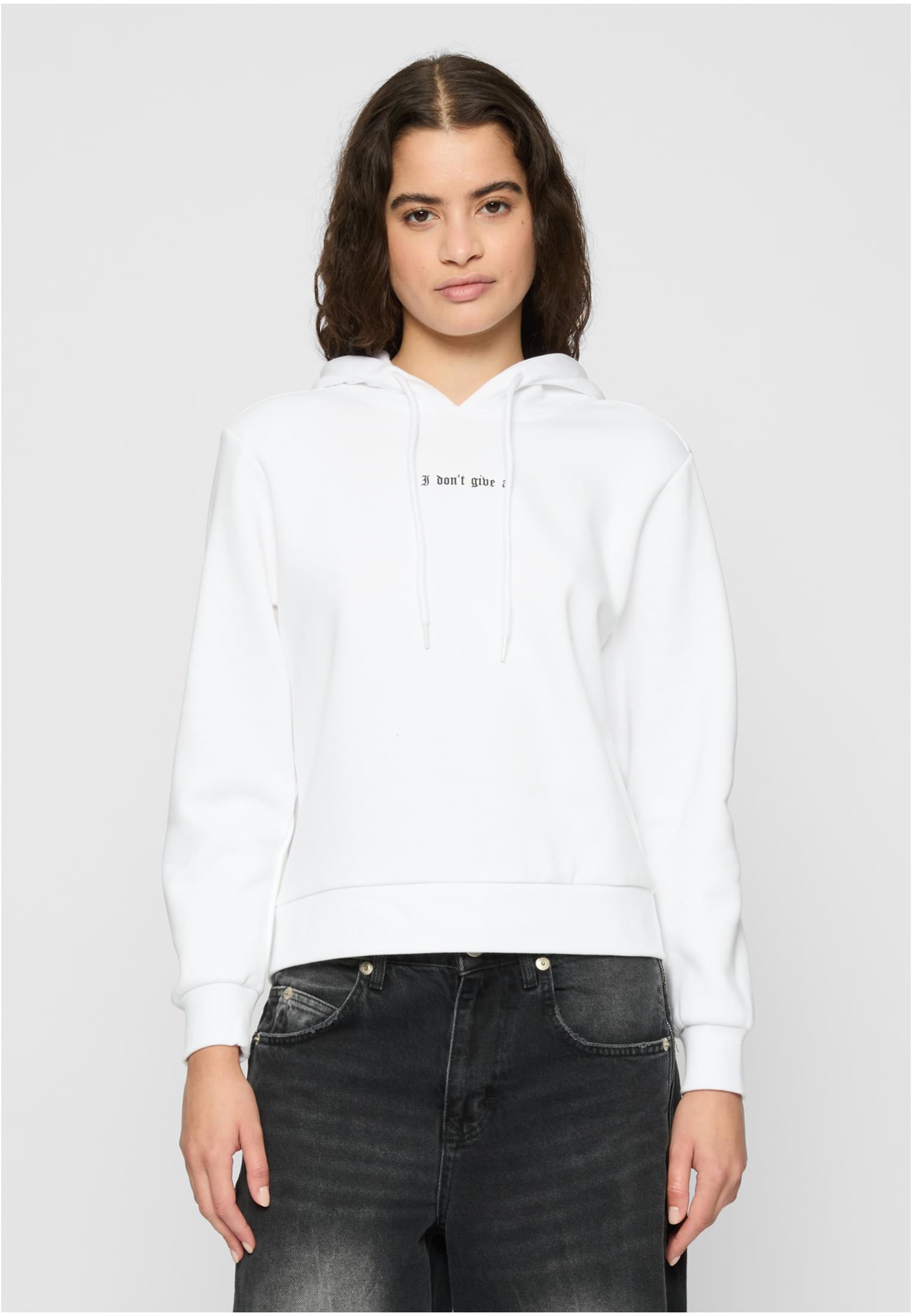 Women's sweatshirt I Dont Give A Hoody white