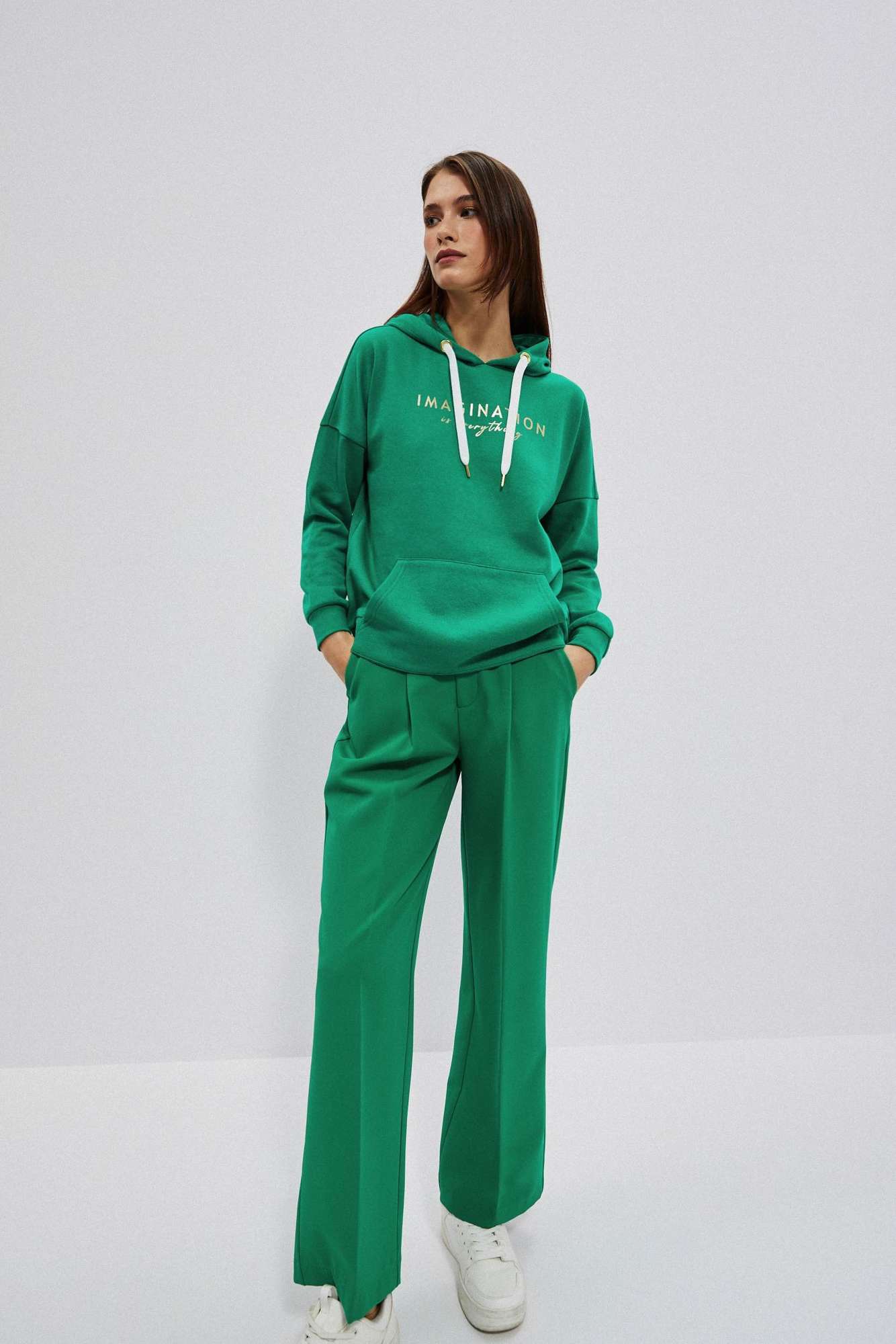 Hoodie with inscription