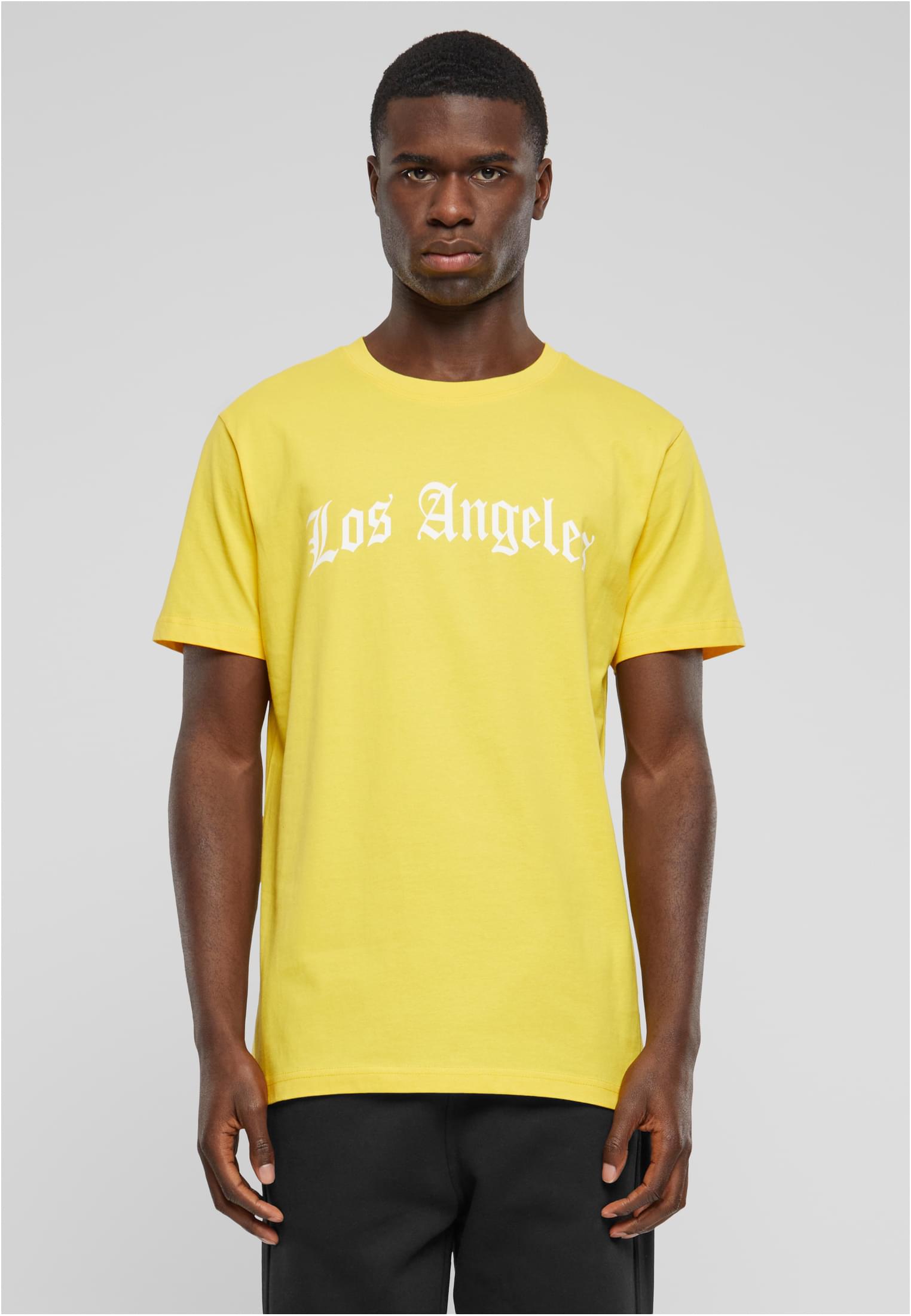 Levně Pánské tričko Los Angeles - žluté