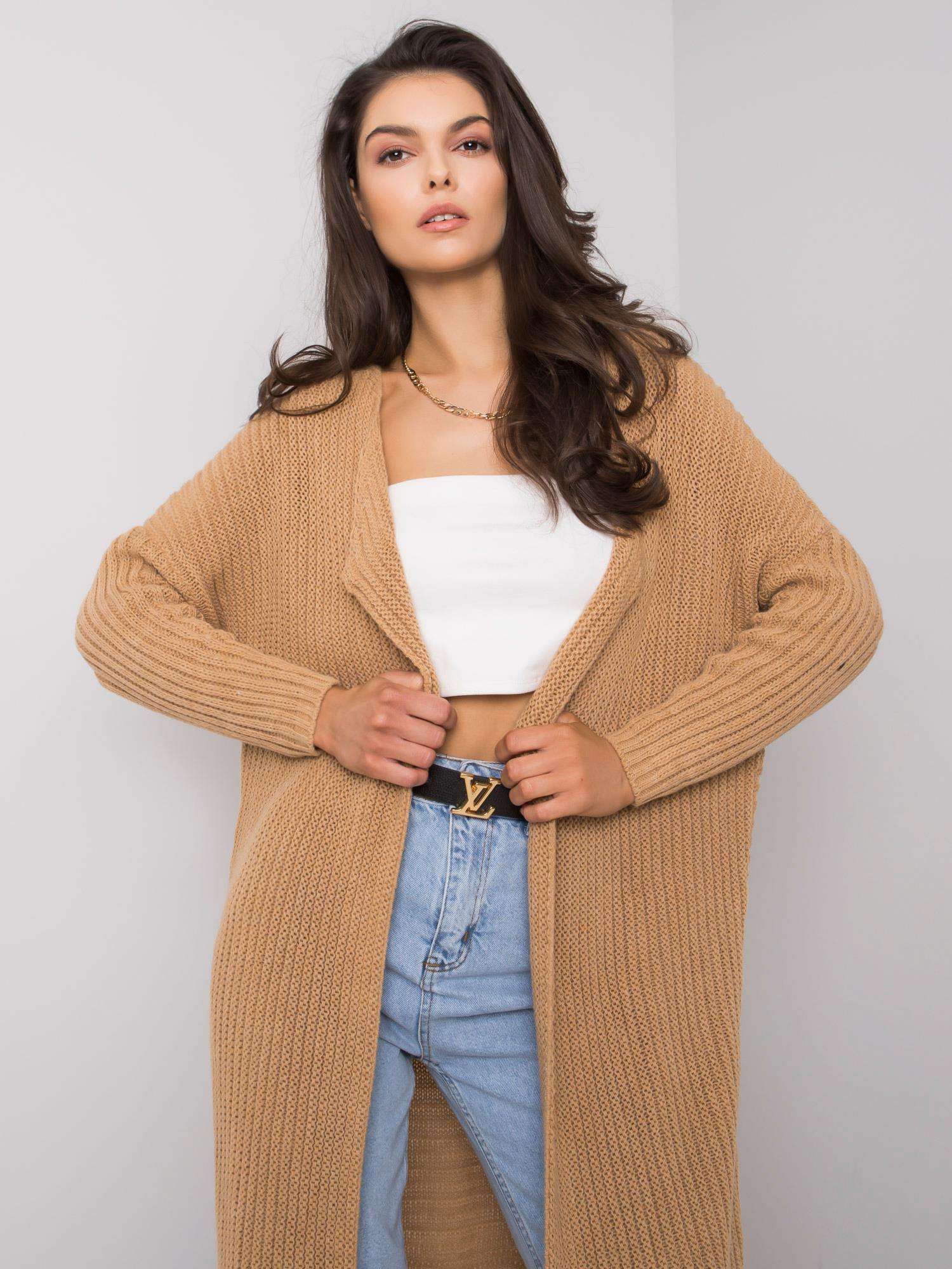 Oh Bella Cardigan cămilă