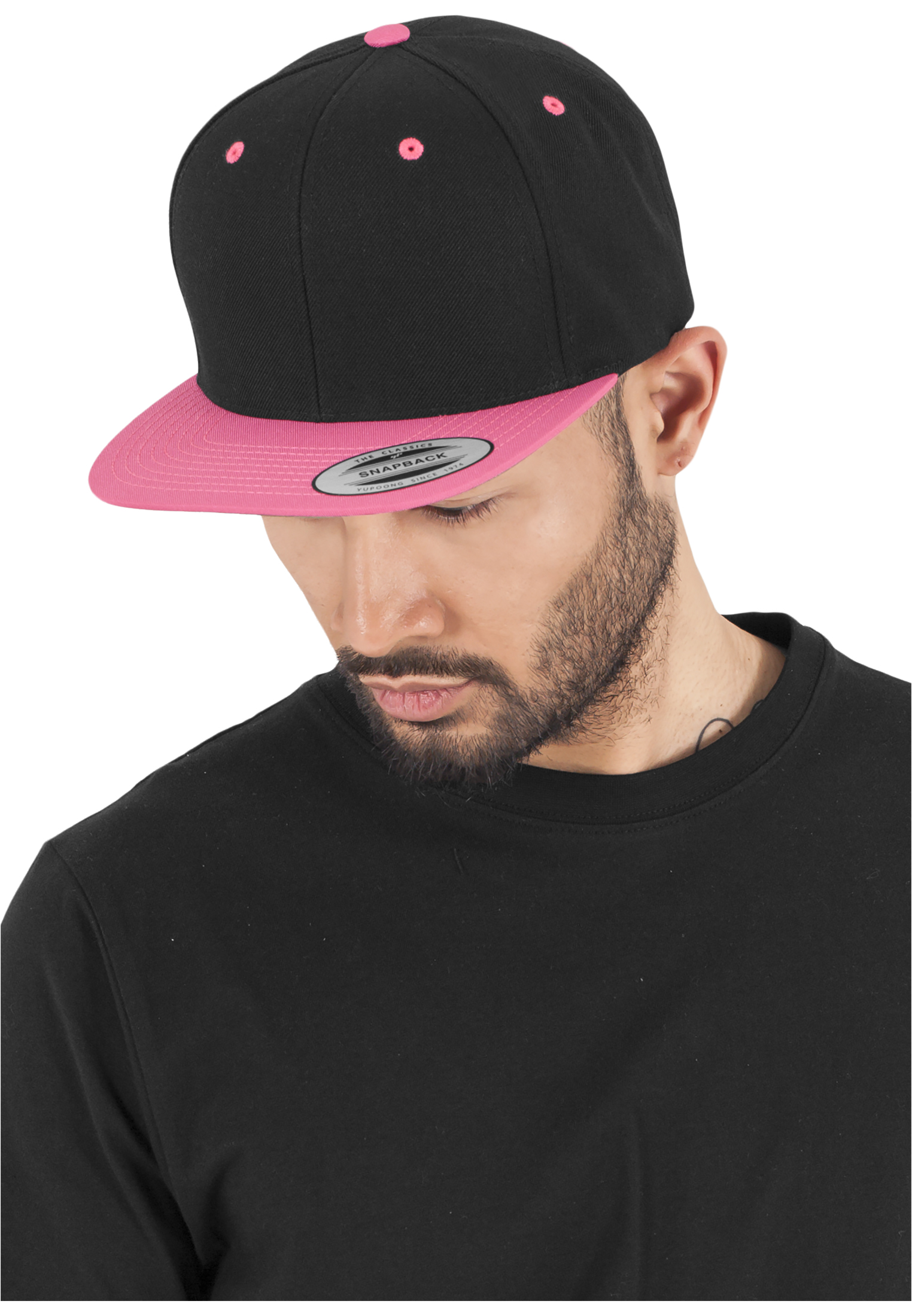 Classic Snapback 2-Tone Blk/neonpink