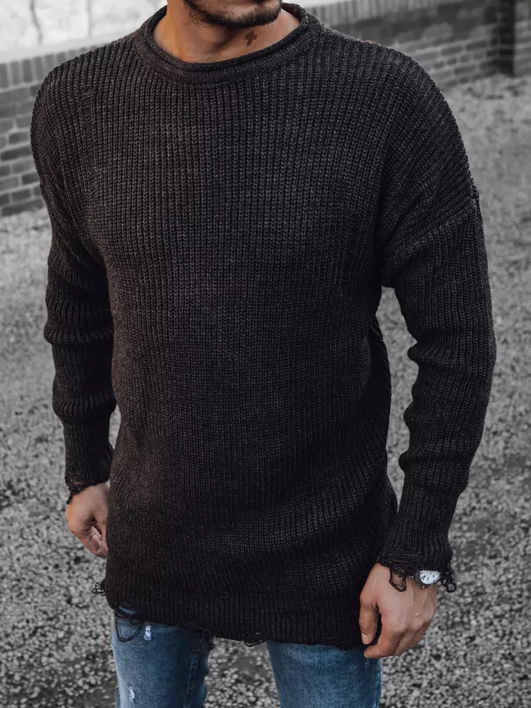 Men's Dark Gray Sweater Dstreet