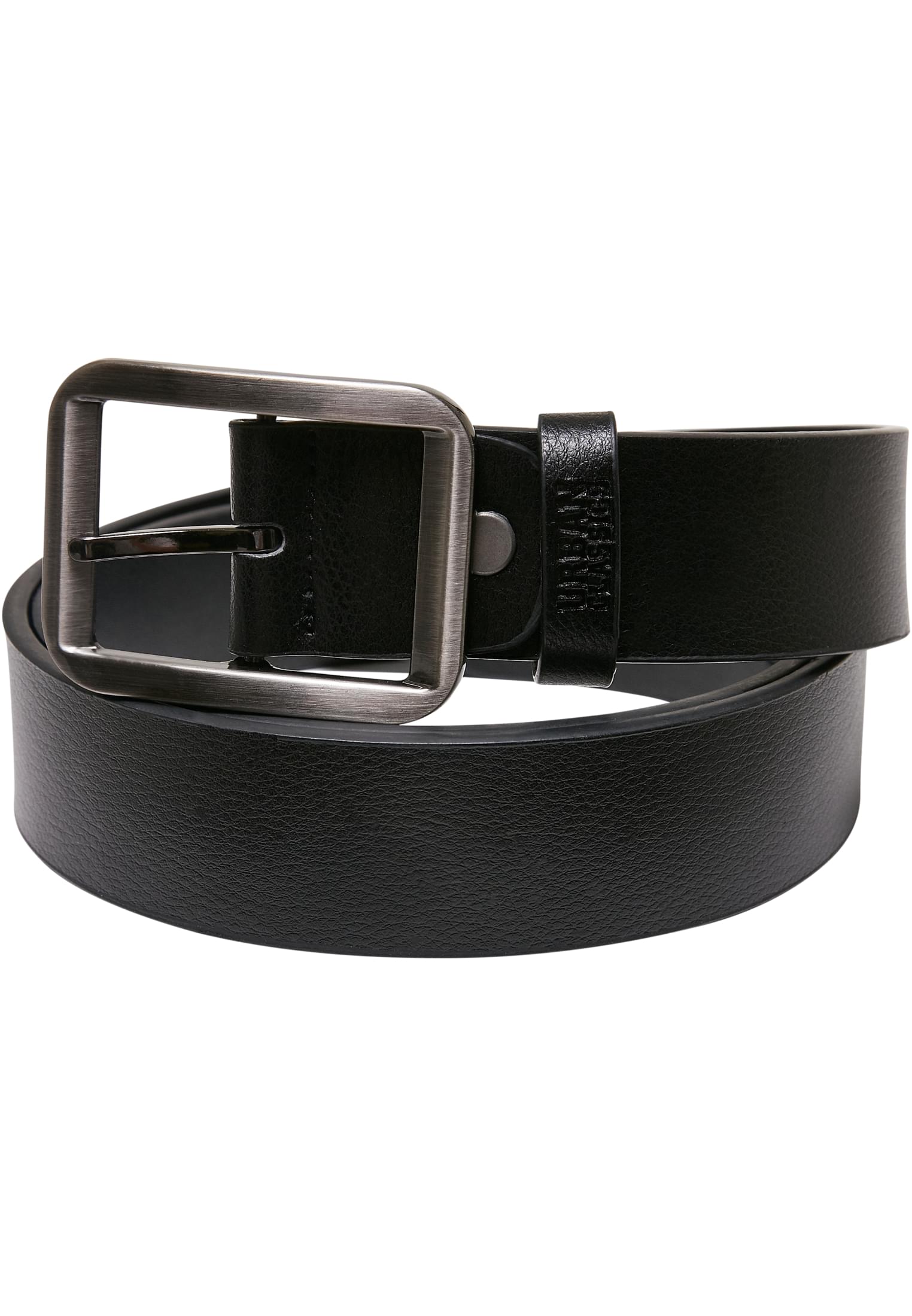 Base strap with thorn buckle made of synthetic leather black