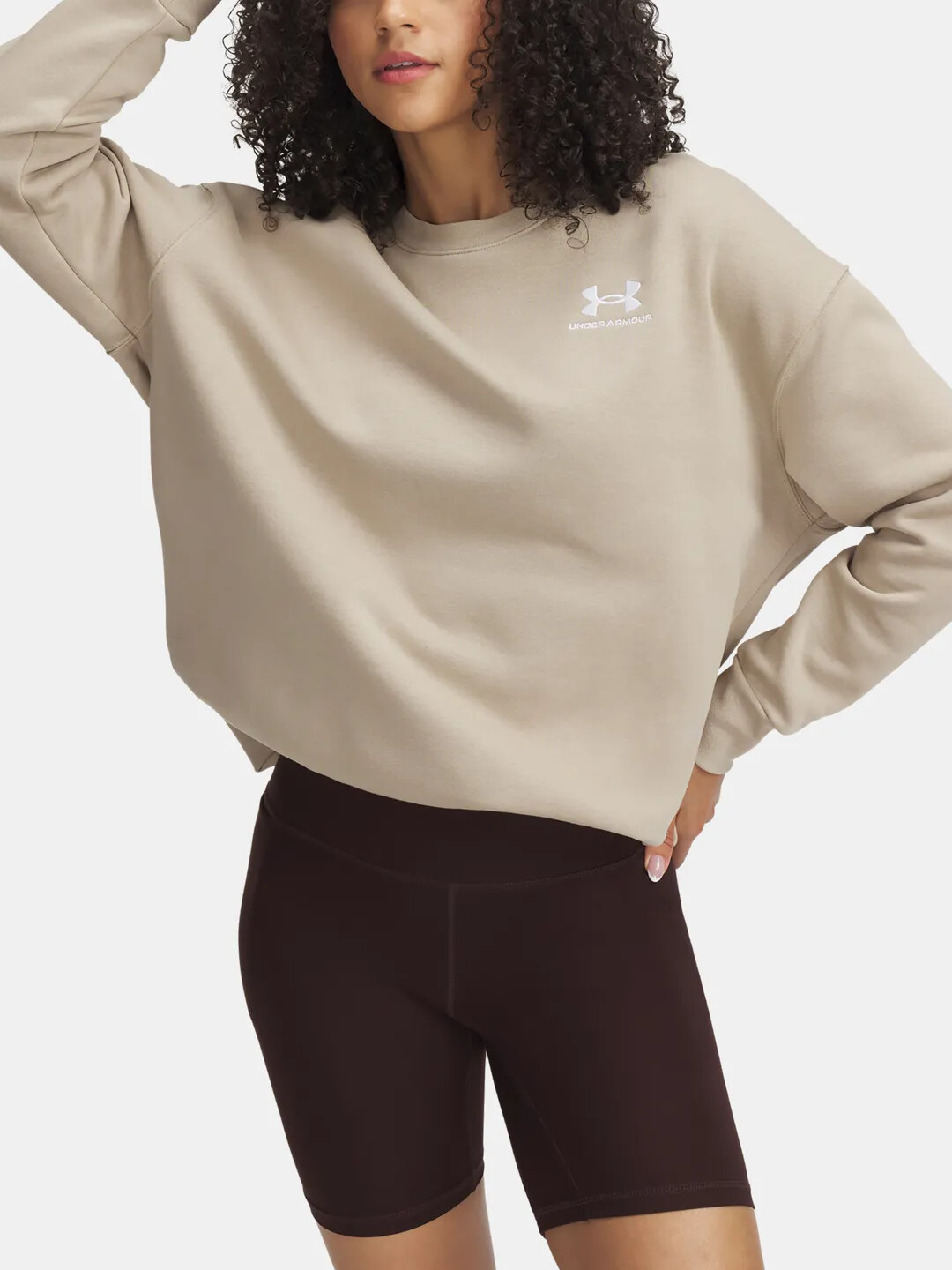 Women's Under Armour Icon Fleece OS Crew Sweatshirt