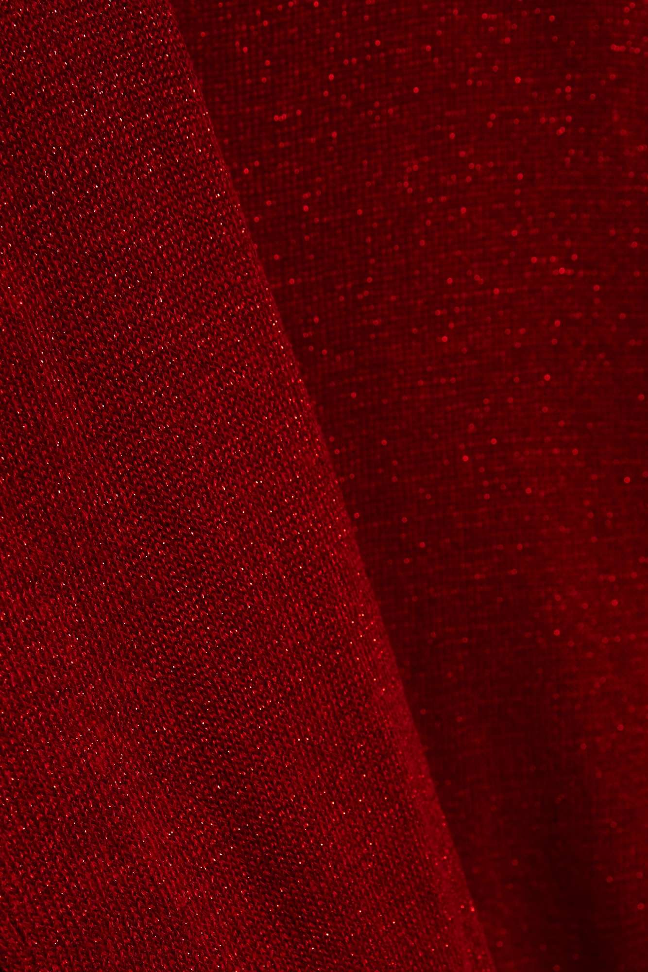 Sweater with metallic thread