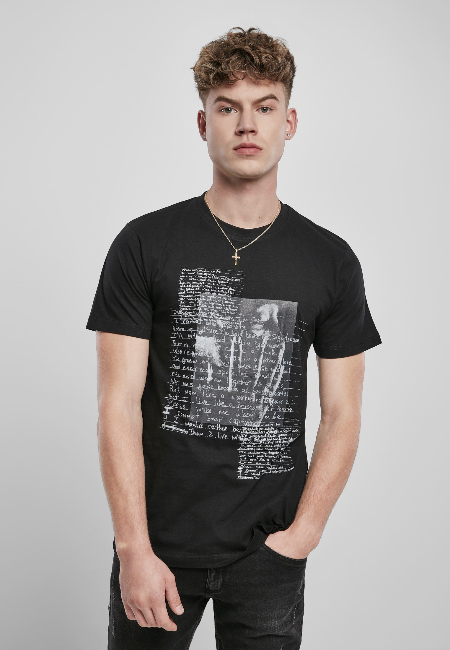 Black Tupac Lyrics T-Shirt