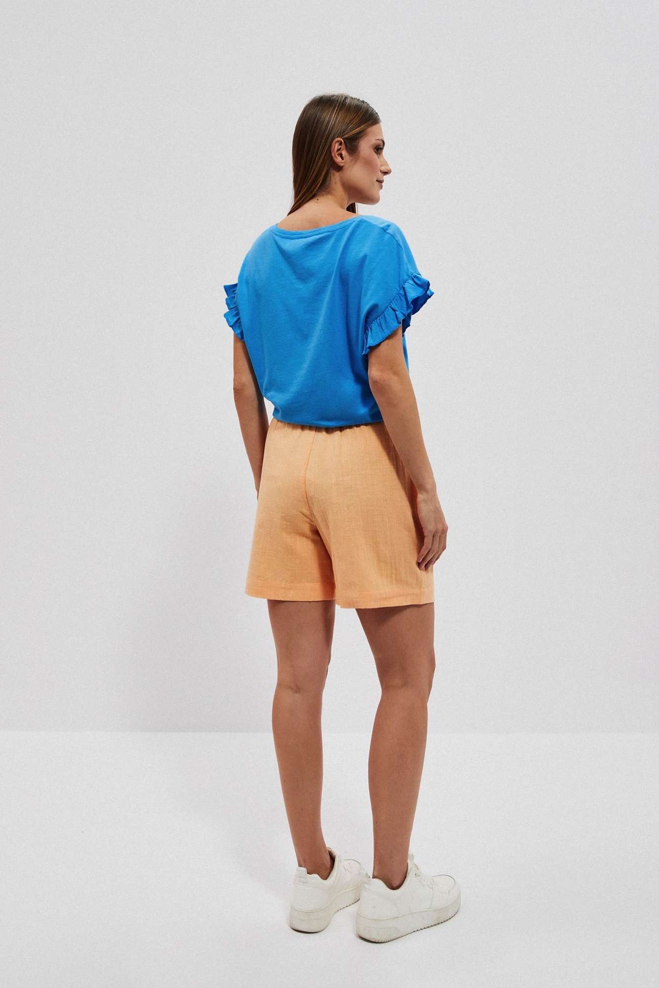 WOMEN&#039;S SHORTS L-SH-4001 PEACH