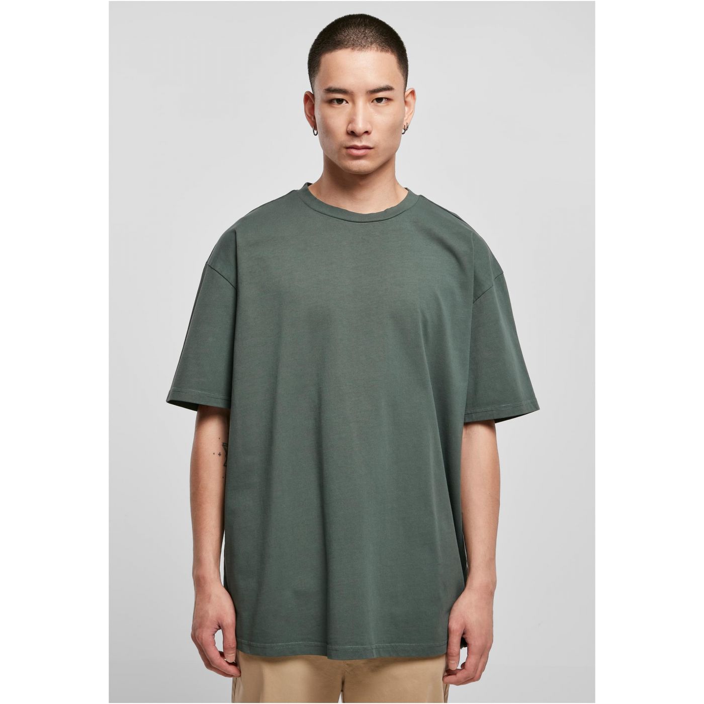 Heavy Oversized Garment Dye Tee Bottlegreen