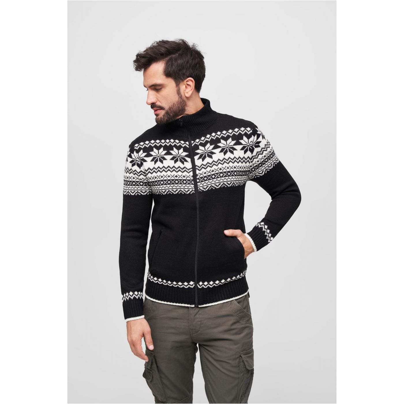 Cardigan Norweger Black