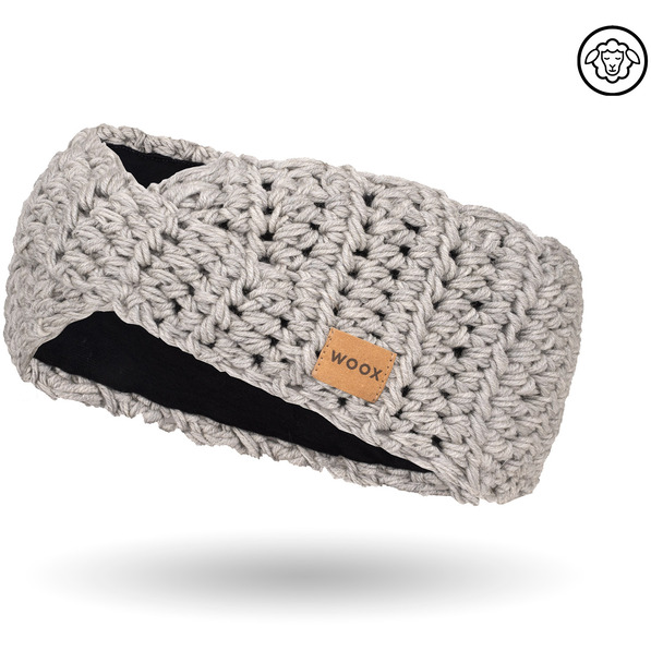 Merino čelenka WOOX Meri Grey Headband