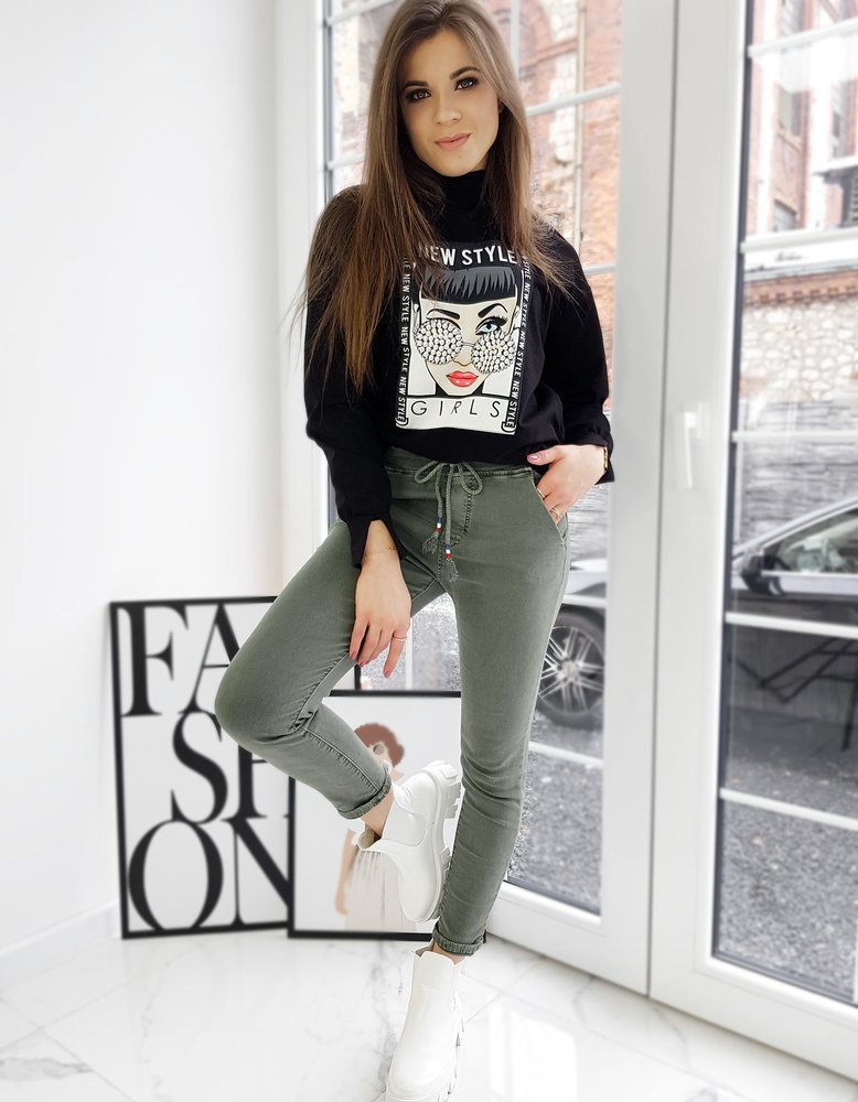 RONNIE ladies sweatshirt black BY0726