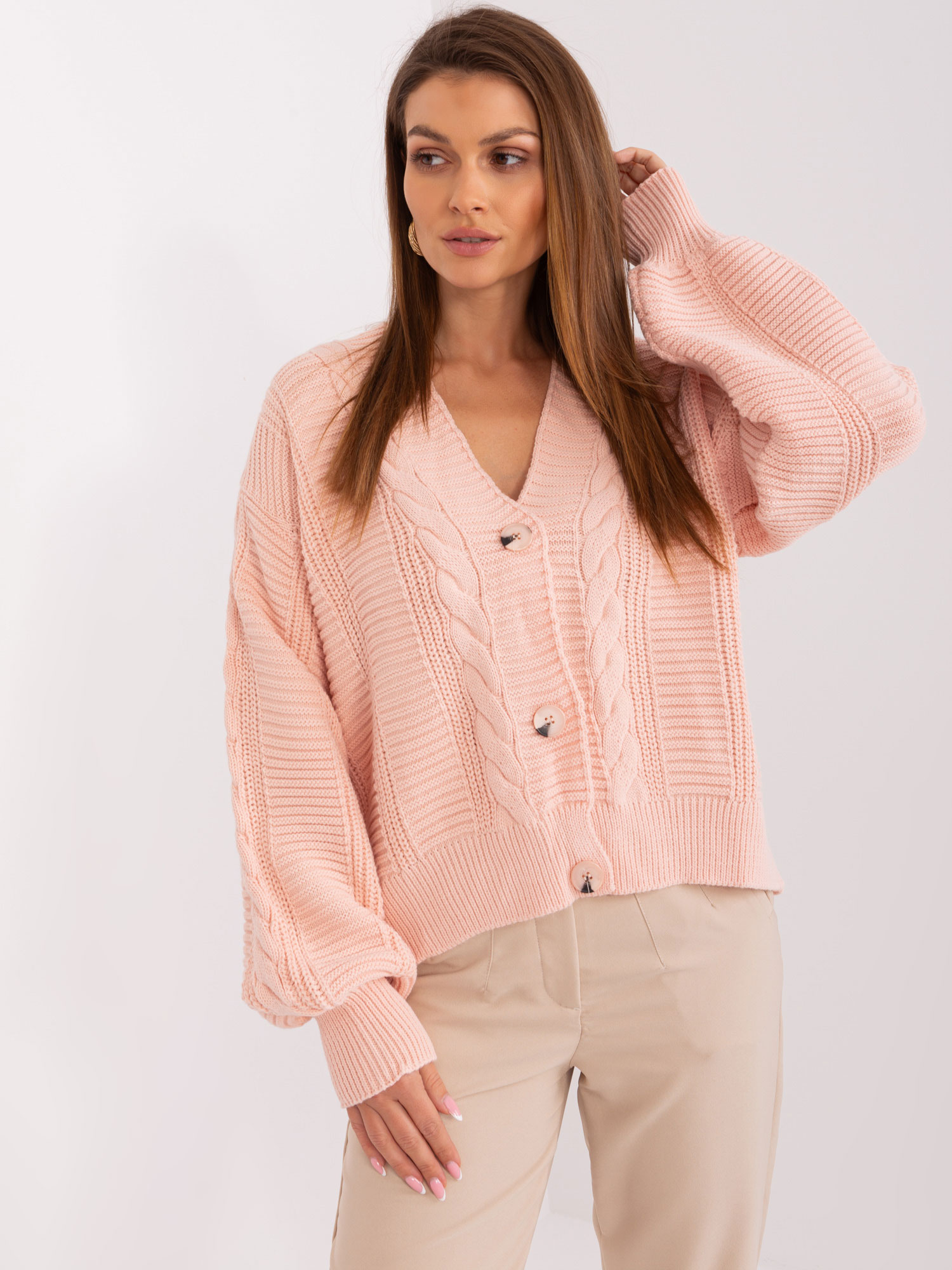 Light Pink Sweater In Wool Blend RUE PARIS