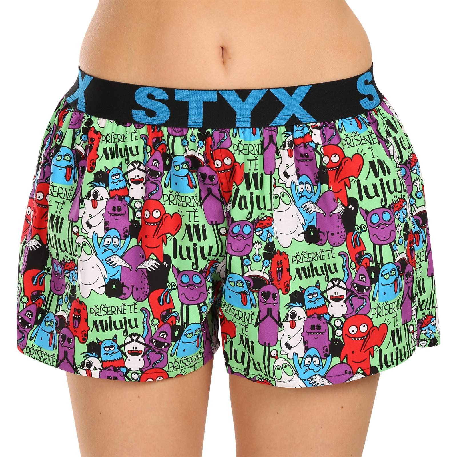 Women's Boxer Shorts Styx Art Sports Elastic Monsters