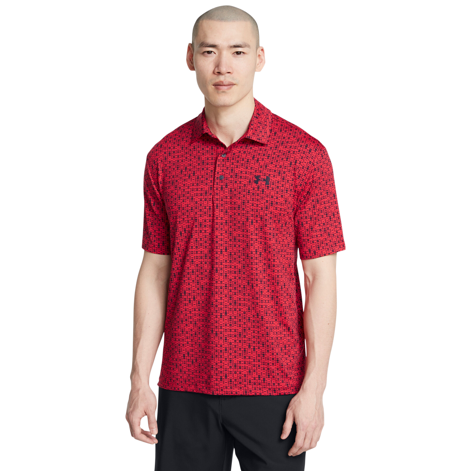 UA Playoff 3.0 Printed Polo-RED