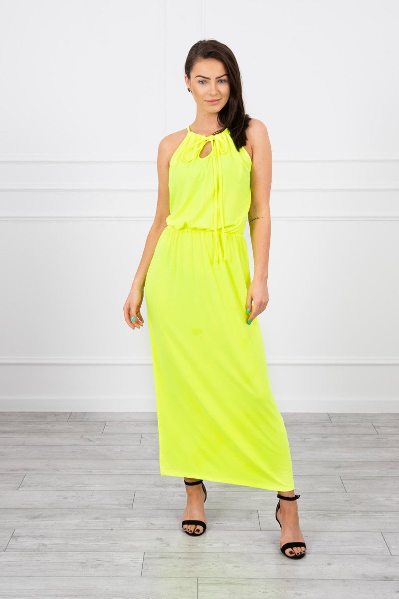 Boho Dress With Yellow Neon