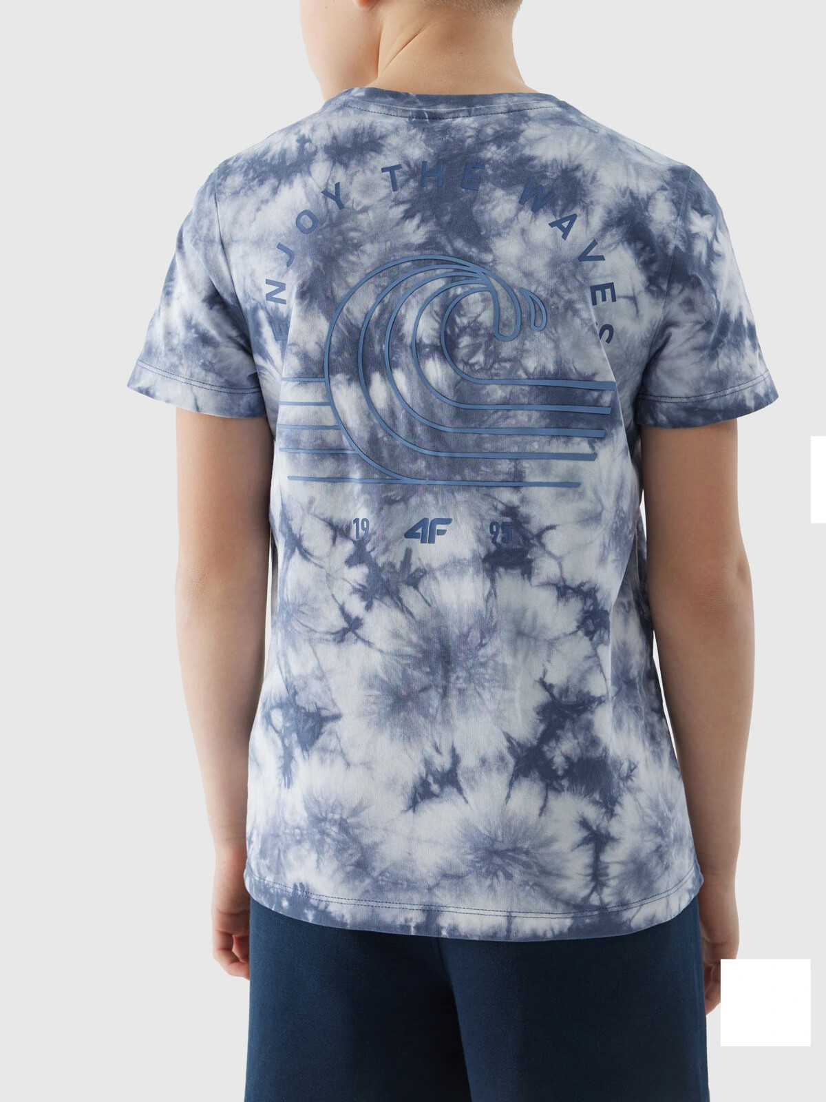 Boys' T-shirt with 4F print - multicolor