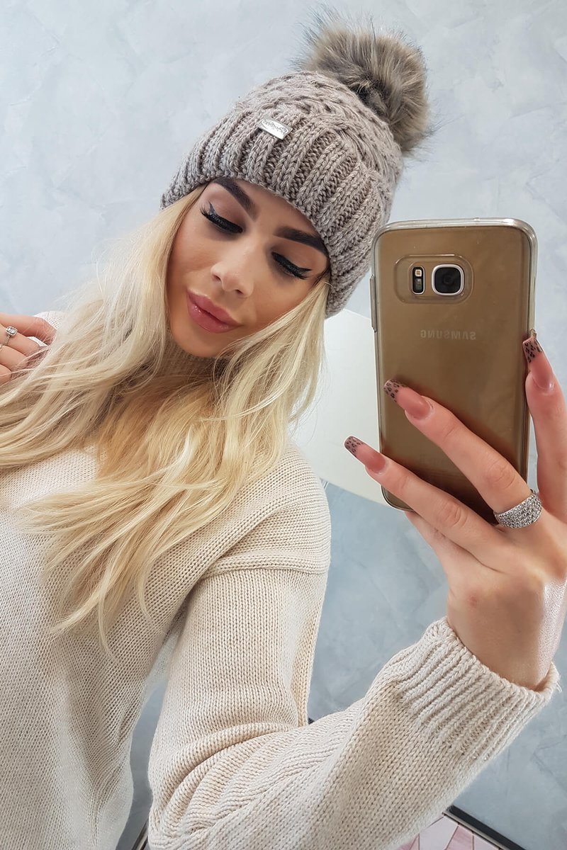 Cap K169 dark beige