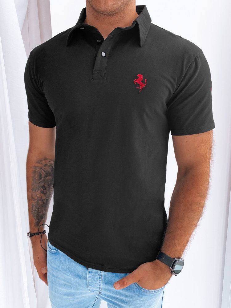 Men's Polo T-shirt black Dstreet