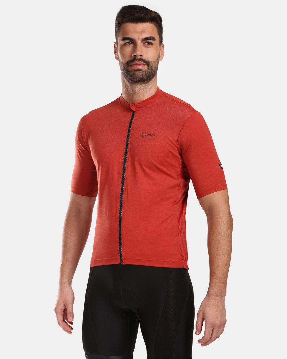 Pánský cyklistický dres Kilpi CAVALET-M Tmavě červená