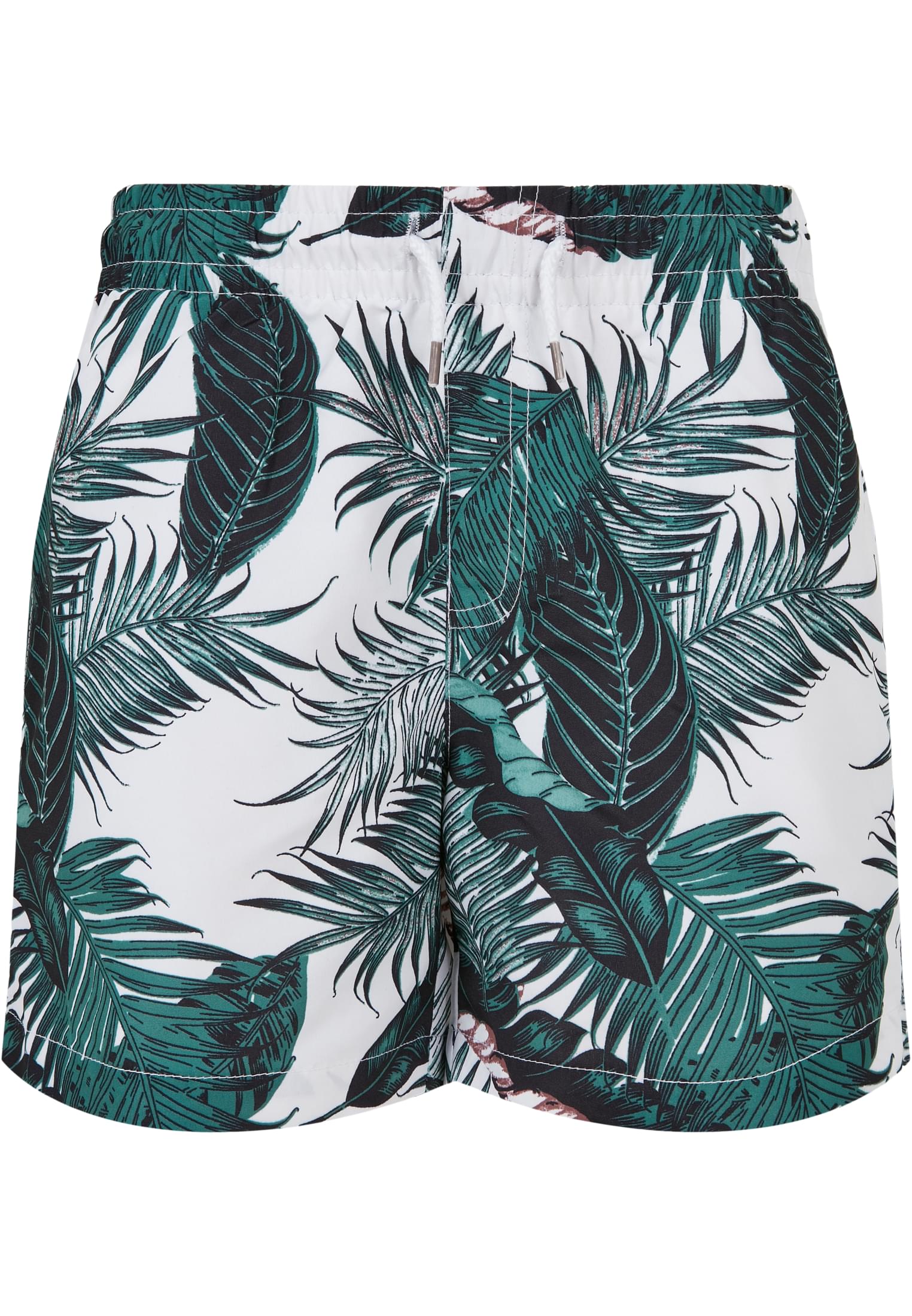 Boys' swimsuit with palm leaf pattern aop