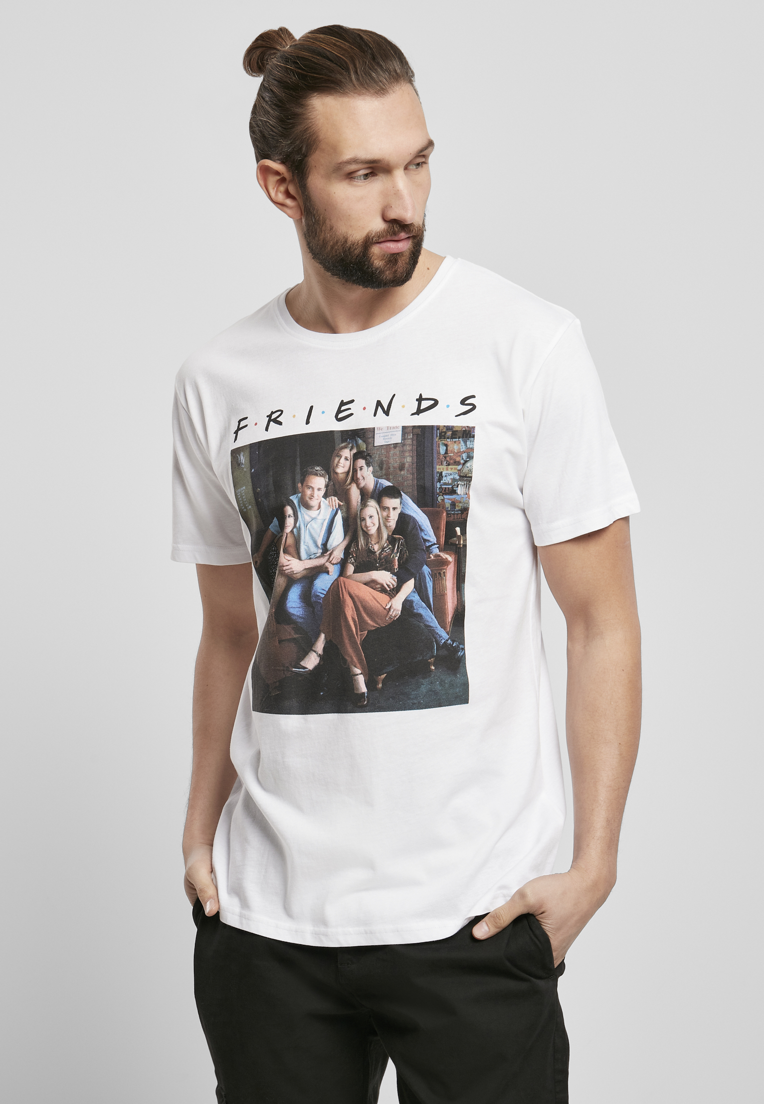 Friends Group Photo Tee White