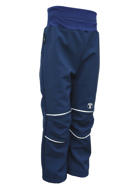 Softshellové kalhoty - tm. modro-reflexní