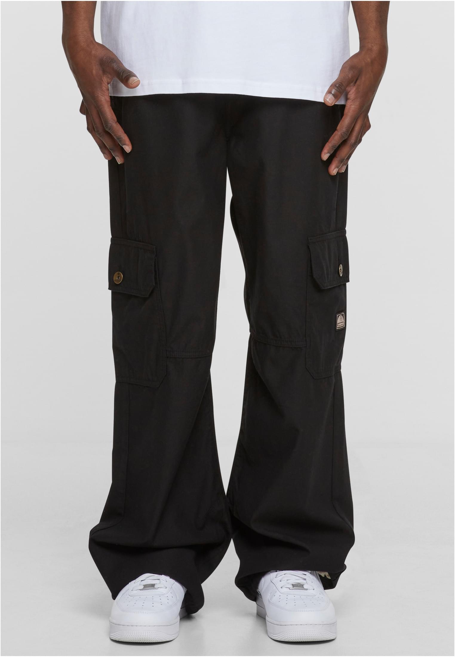 Men's Southpole Twill Black Cargo Pants