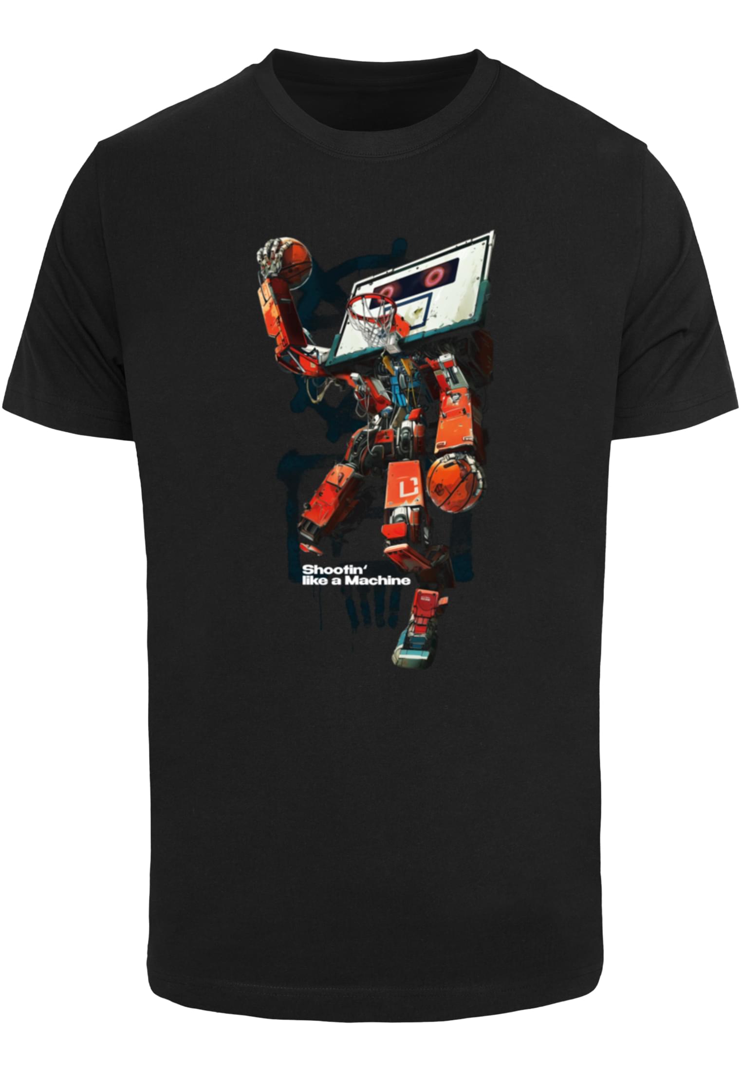 Men's T-shirt Bball Robot Black