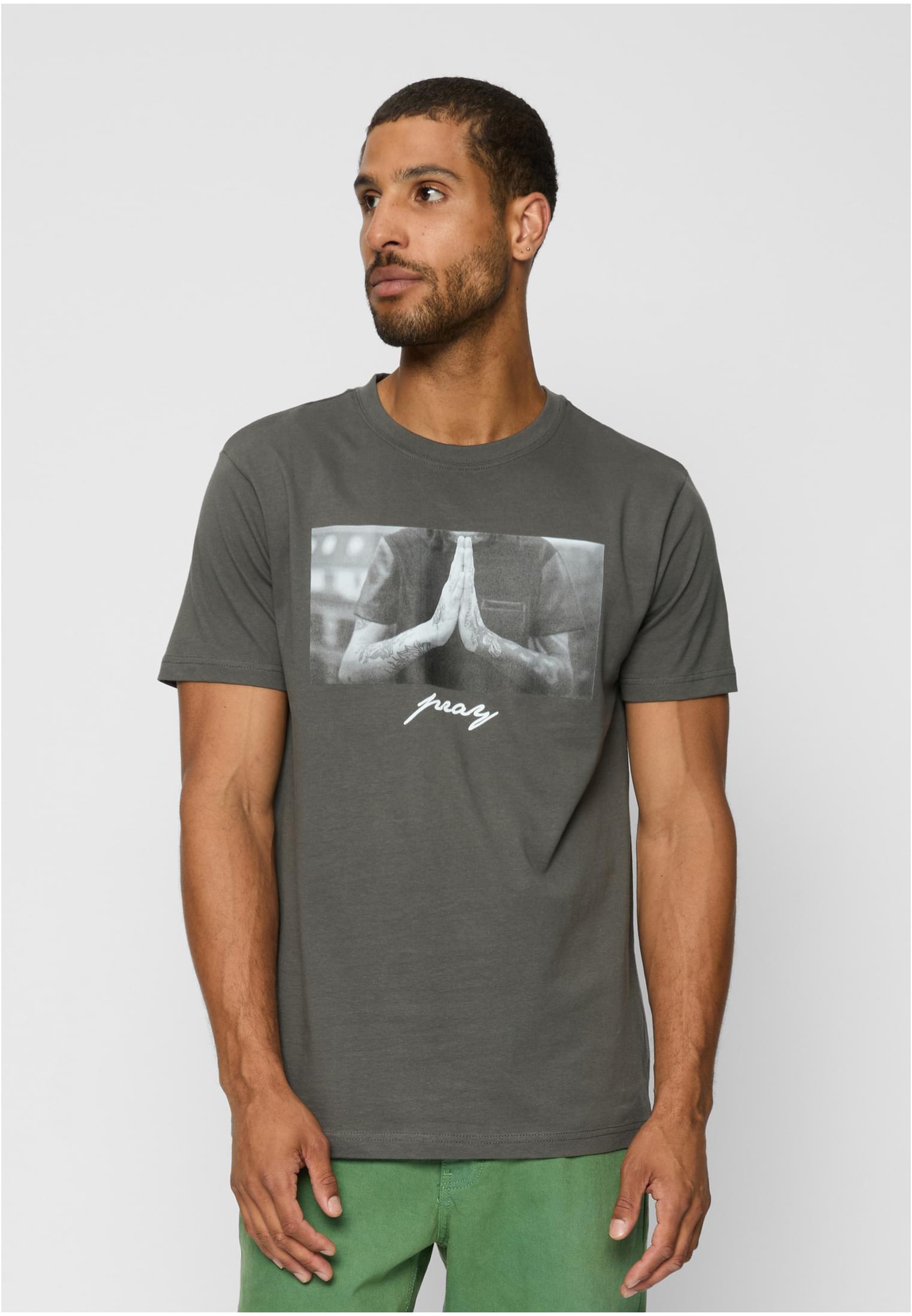 Men's T-shirt Pray - Grey