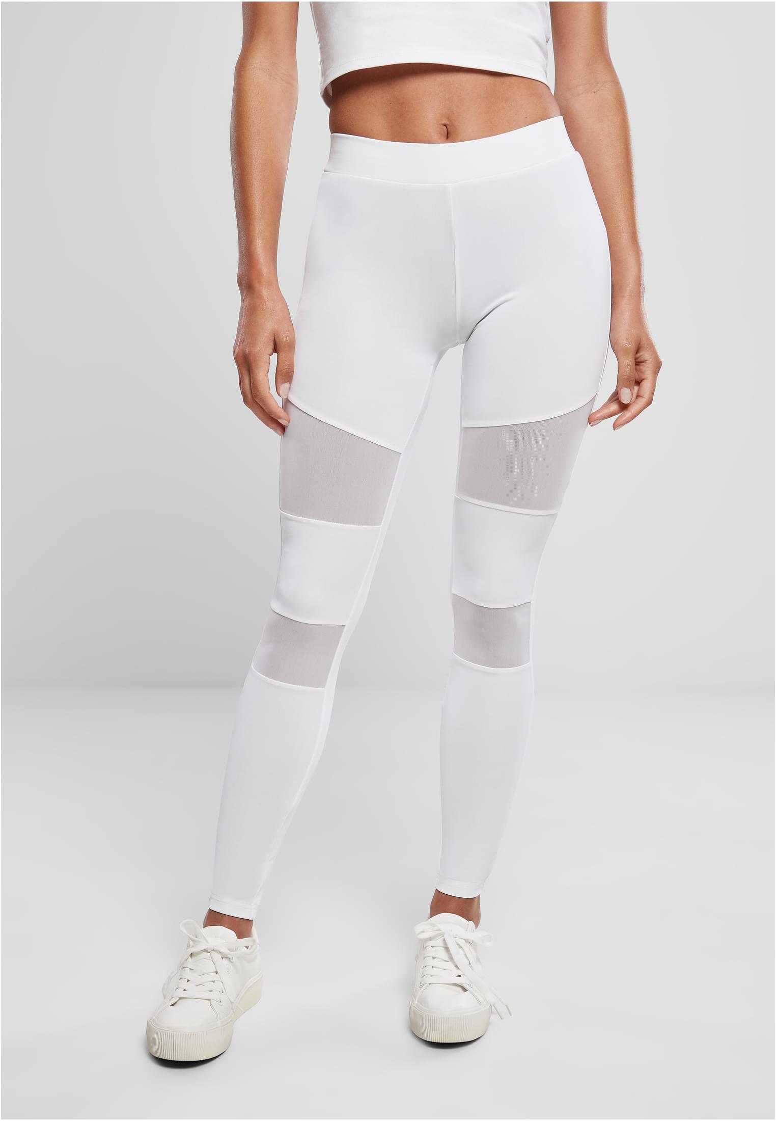 Women's Tech Mesh Leggings In White