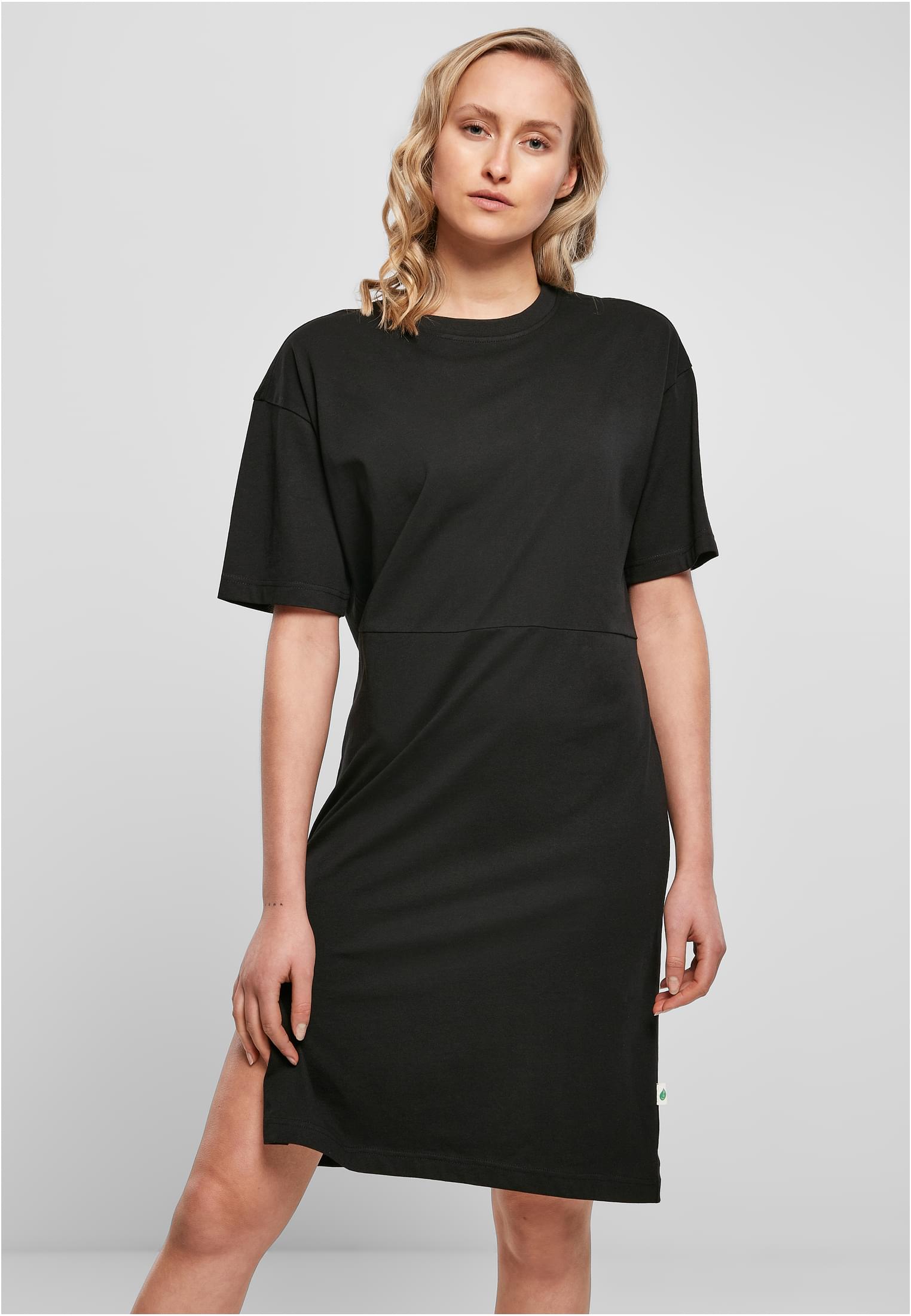 Women's Dress With Slit Black