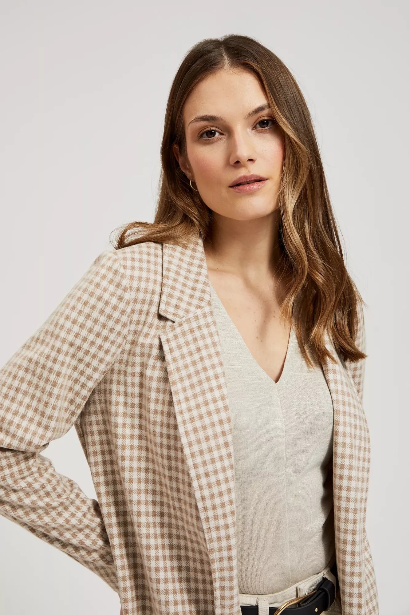 Marisse Women's Jacket L-Mr-4315 D.Brown