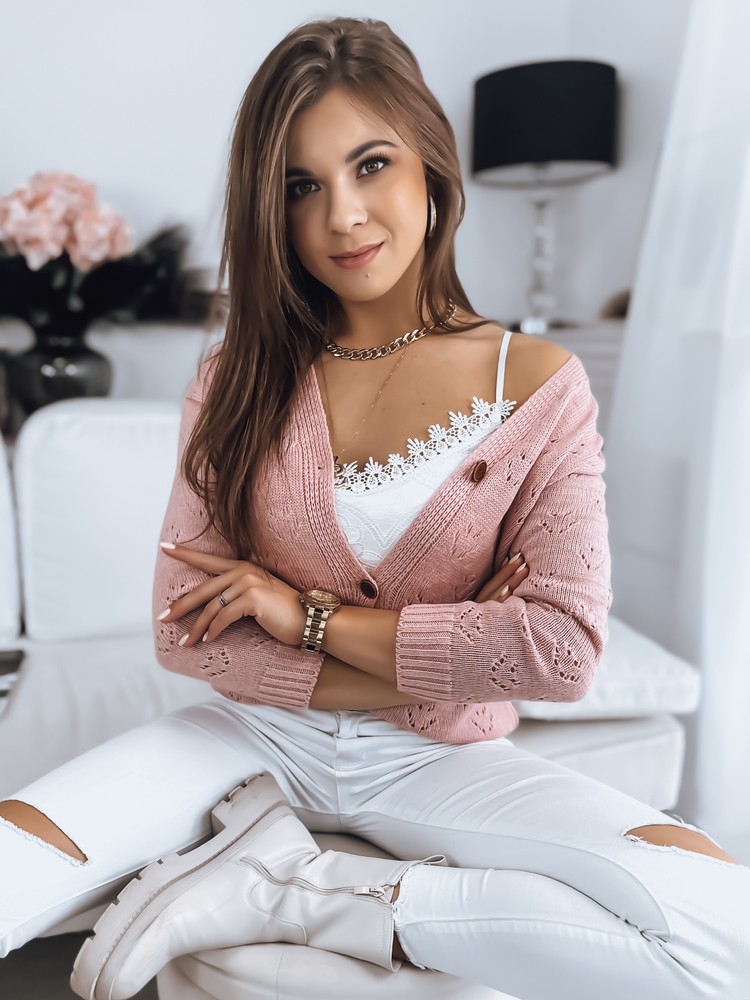 Women's sweater ZOLA pink Dstreet