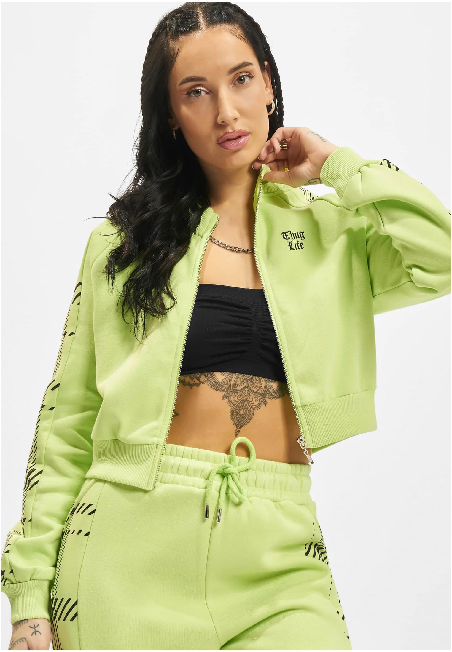 Thug Life Mosh Zip Hoody green
