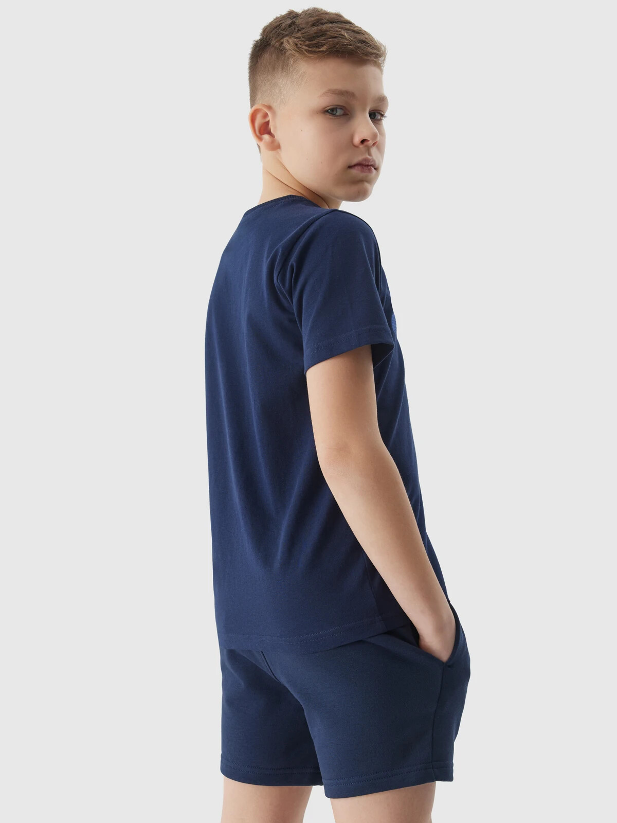 4F Boys&#039; Tracksuit Shorts - Navy Blue