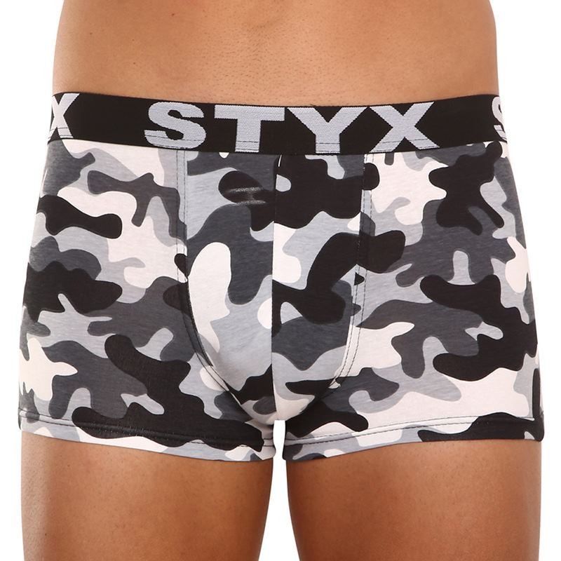 Men's Boxers Styx Art Sports Rubber Oversized Camouflage