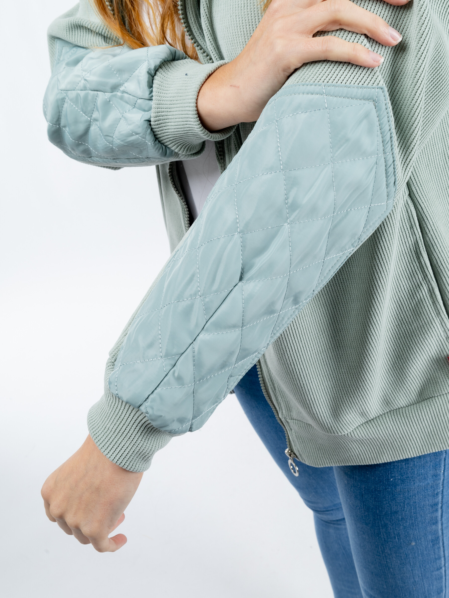 Women&#039;s sweatshirt GLANO - light green