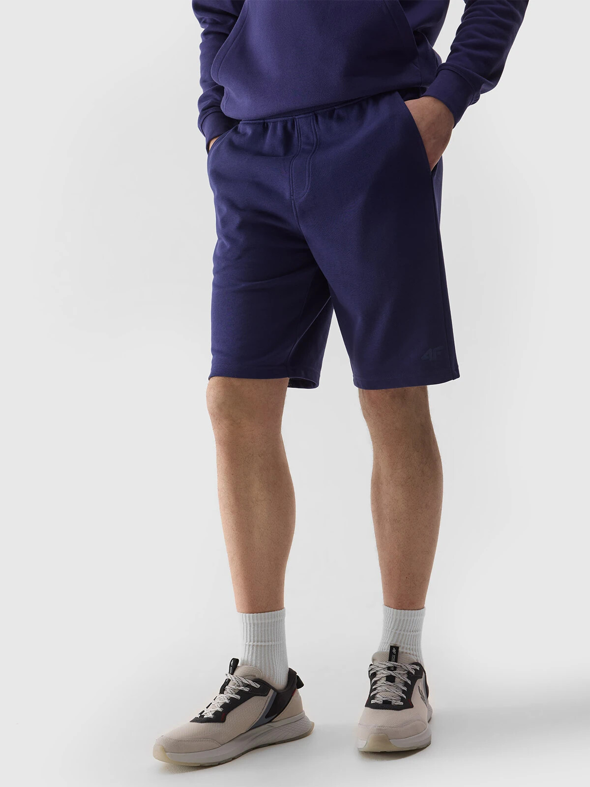 Men&#039;s 4F Sweat Shorts - Navy Blue