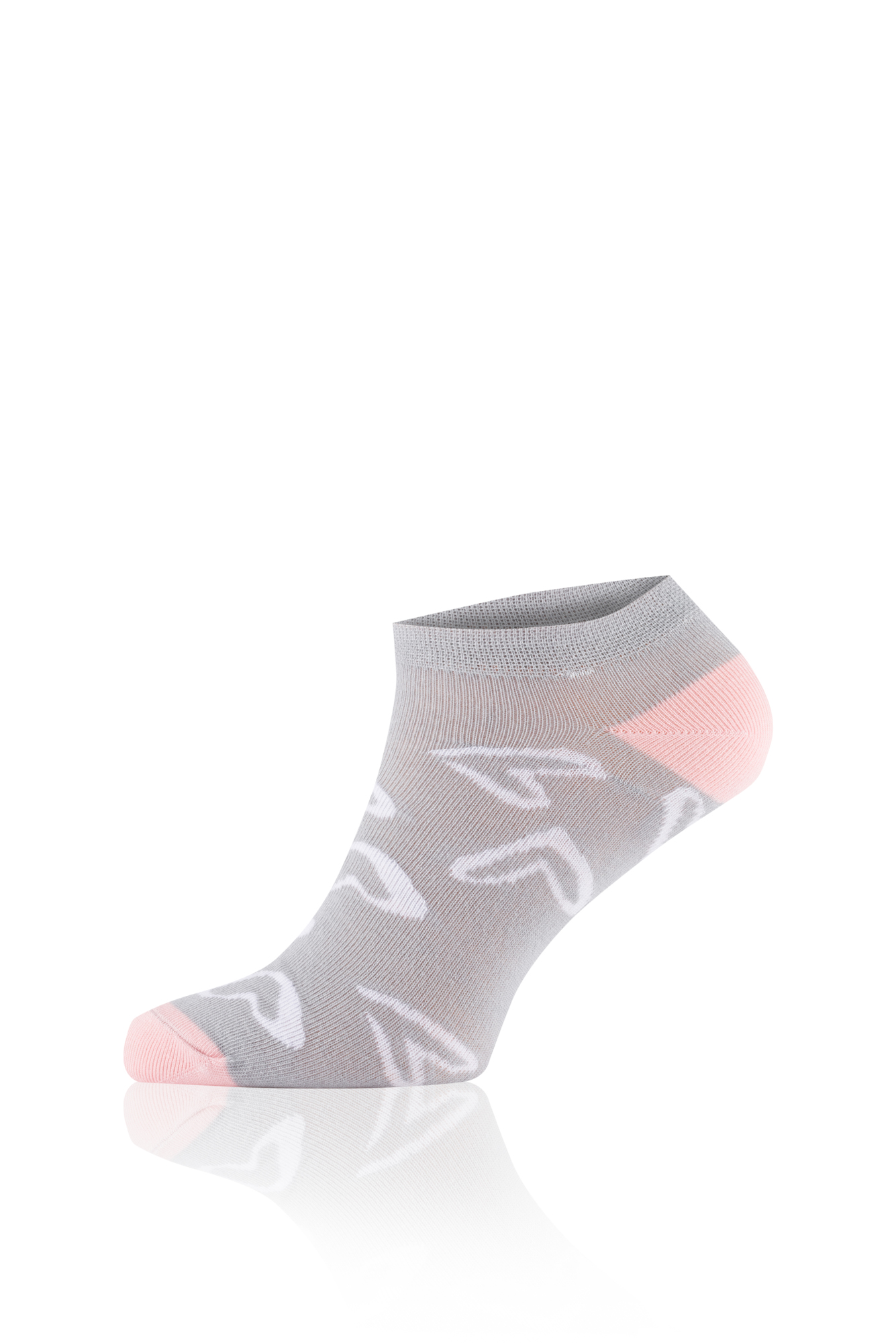 Socks NOELIA - grey/pink