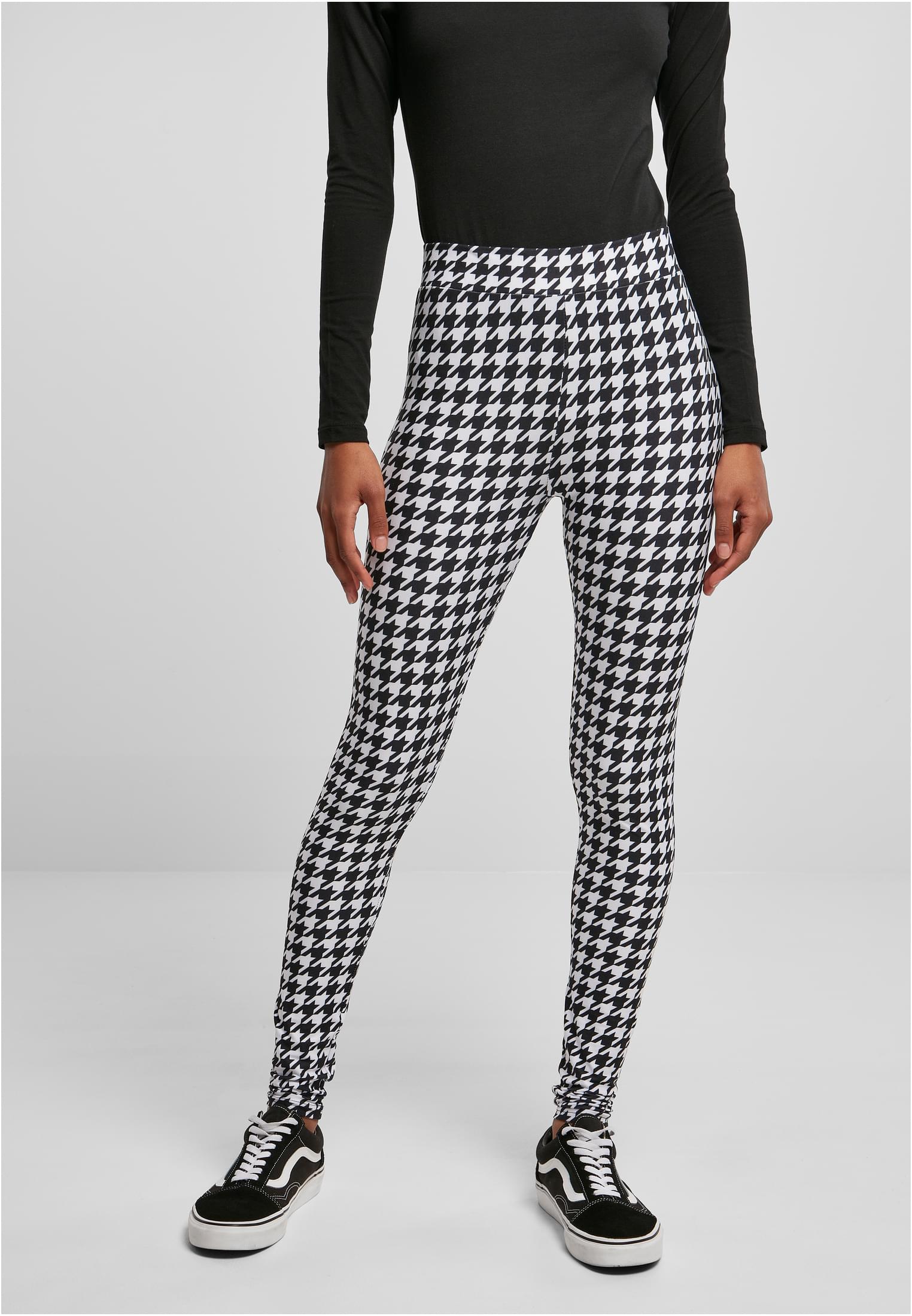 Women's Soft Leggings AOP Blackhoundstooth