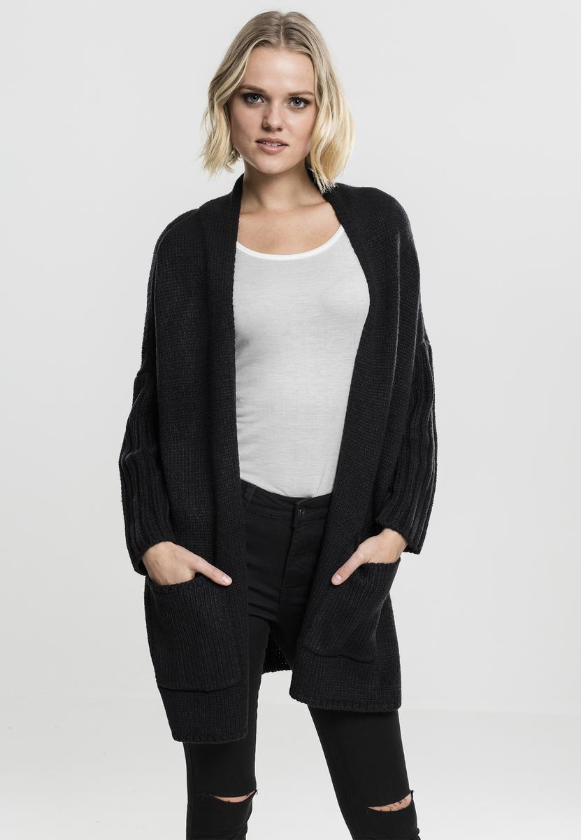 Women's Oversized Cardigan Blk/blk