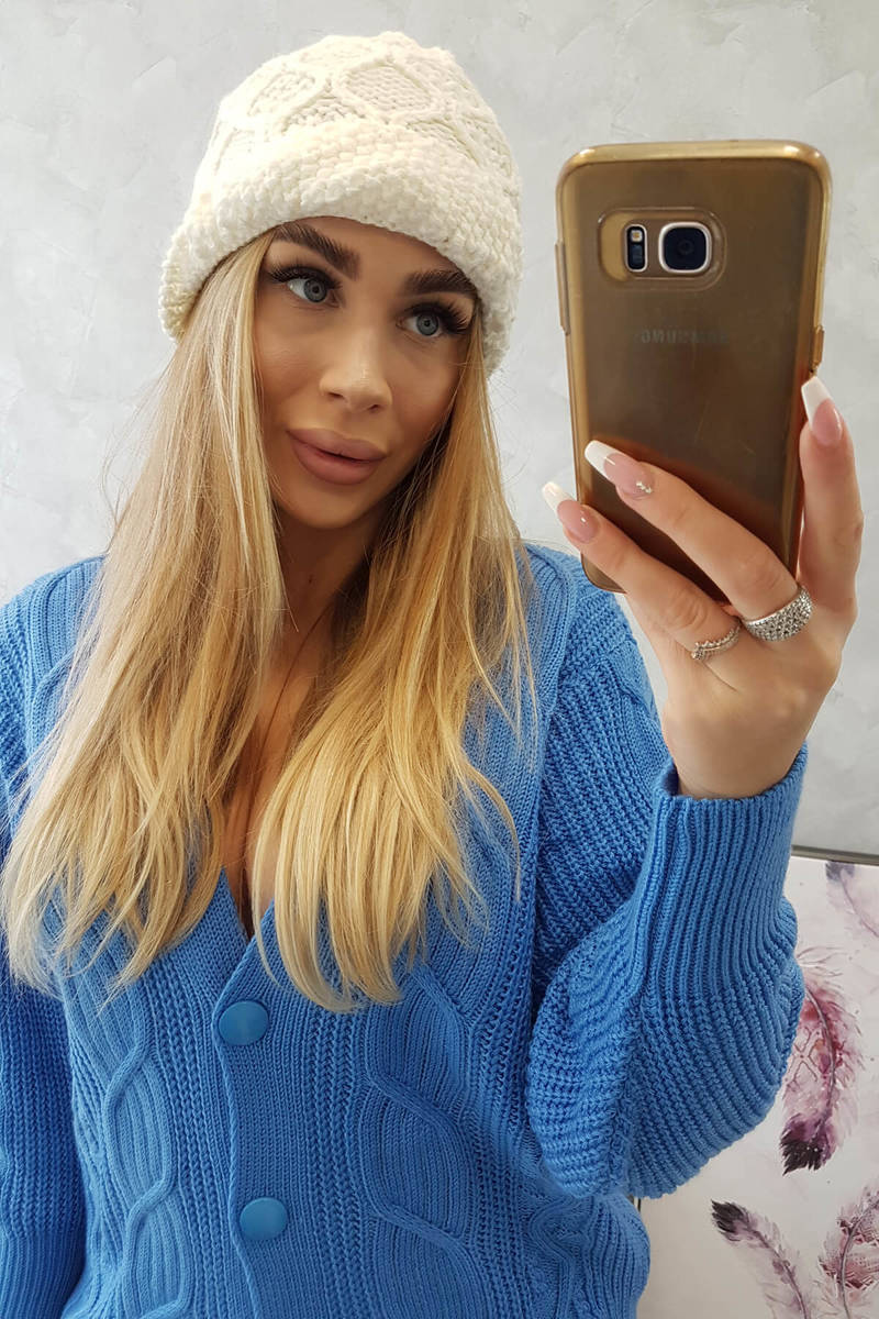 Fleece beanie Roma Bis K235 ecru