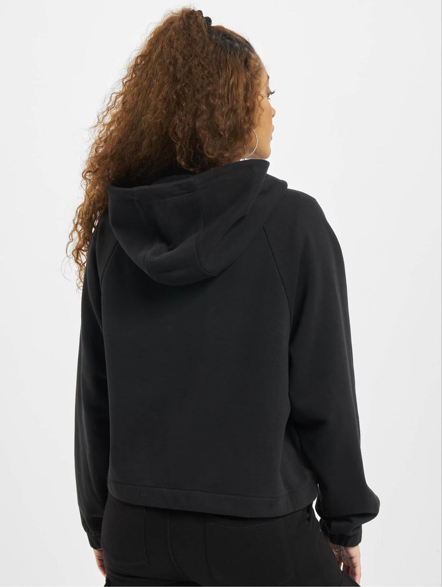 Zip Hoodie Jean în negru