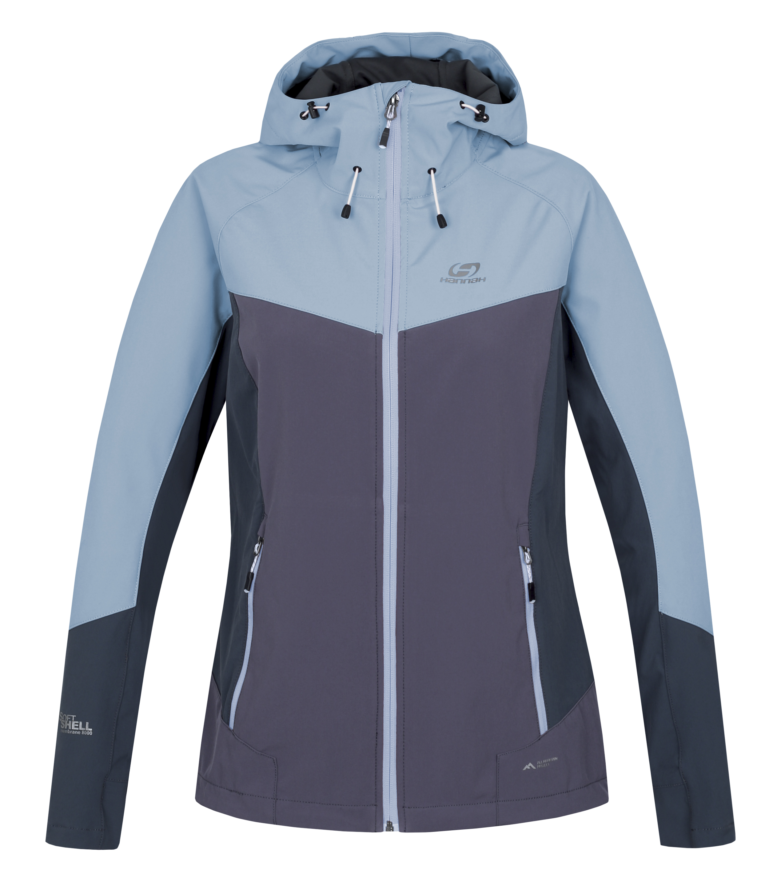 Women's Softshell Jacket Hannah PULLA Blue Fog/shark