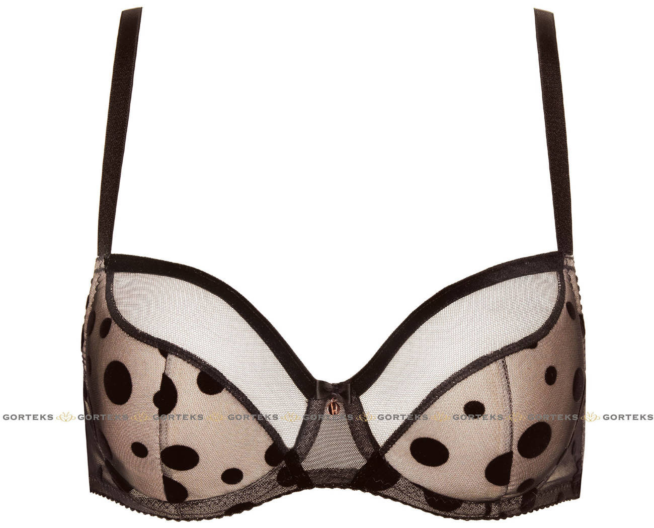 Gorteks Daphne dotted tulle half padded br