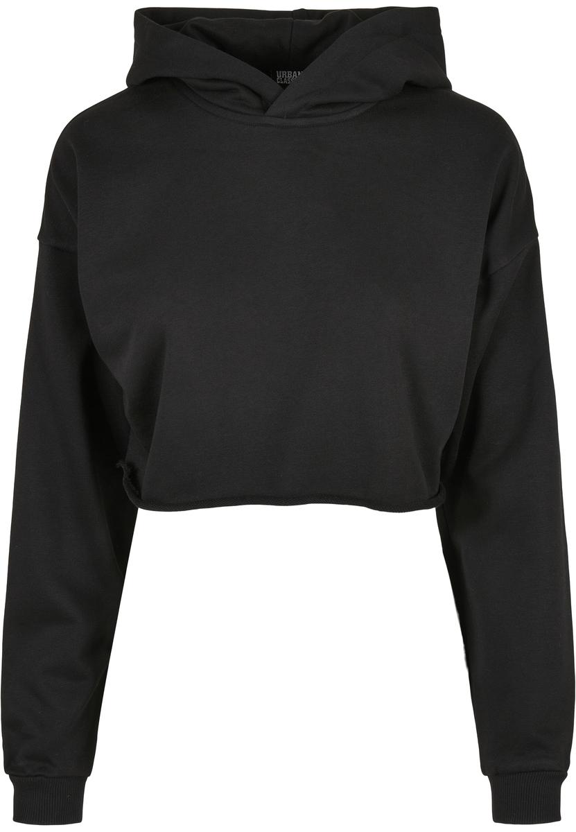 Women's Oversized Cropped Hoody Black