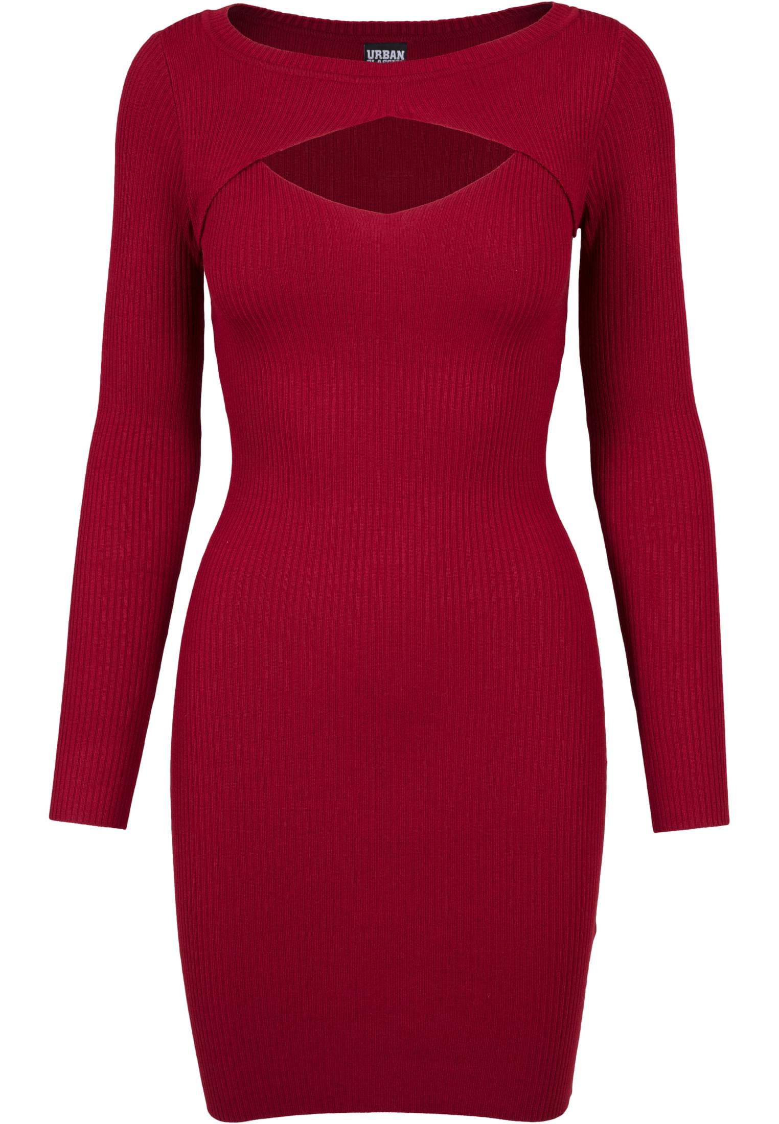 Women's Dress Cut Out Burgundy