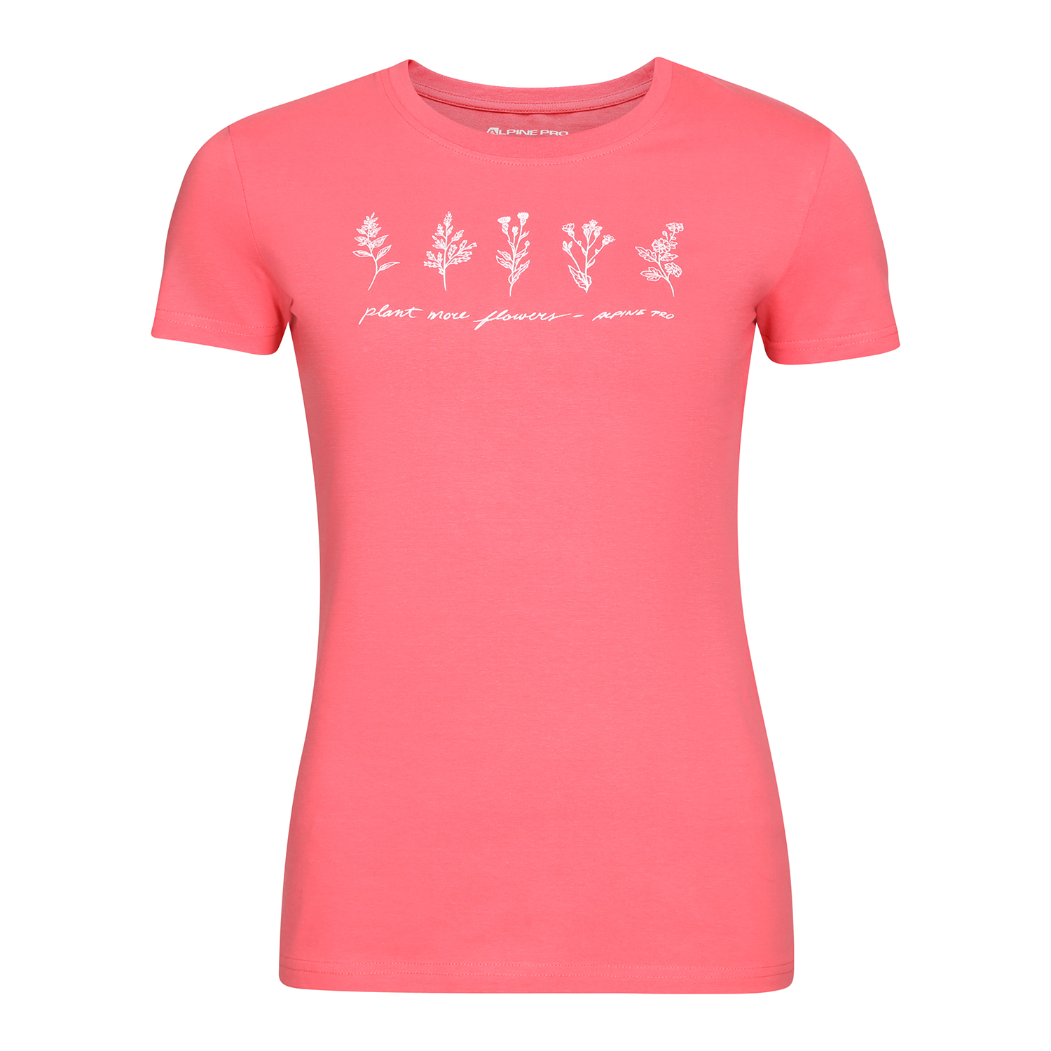 Women's Cotton T-shirt ALPINE PRO NORDA Calypso Coral Variant Pb